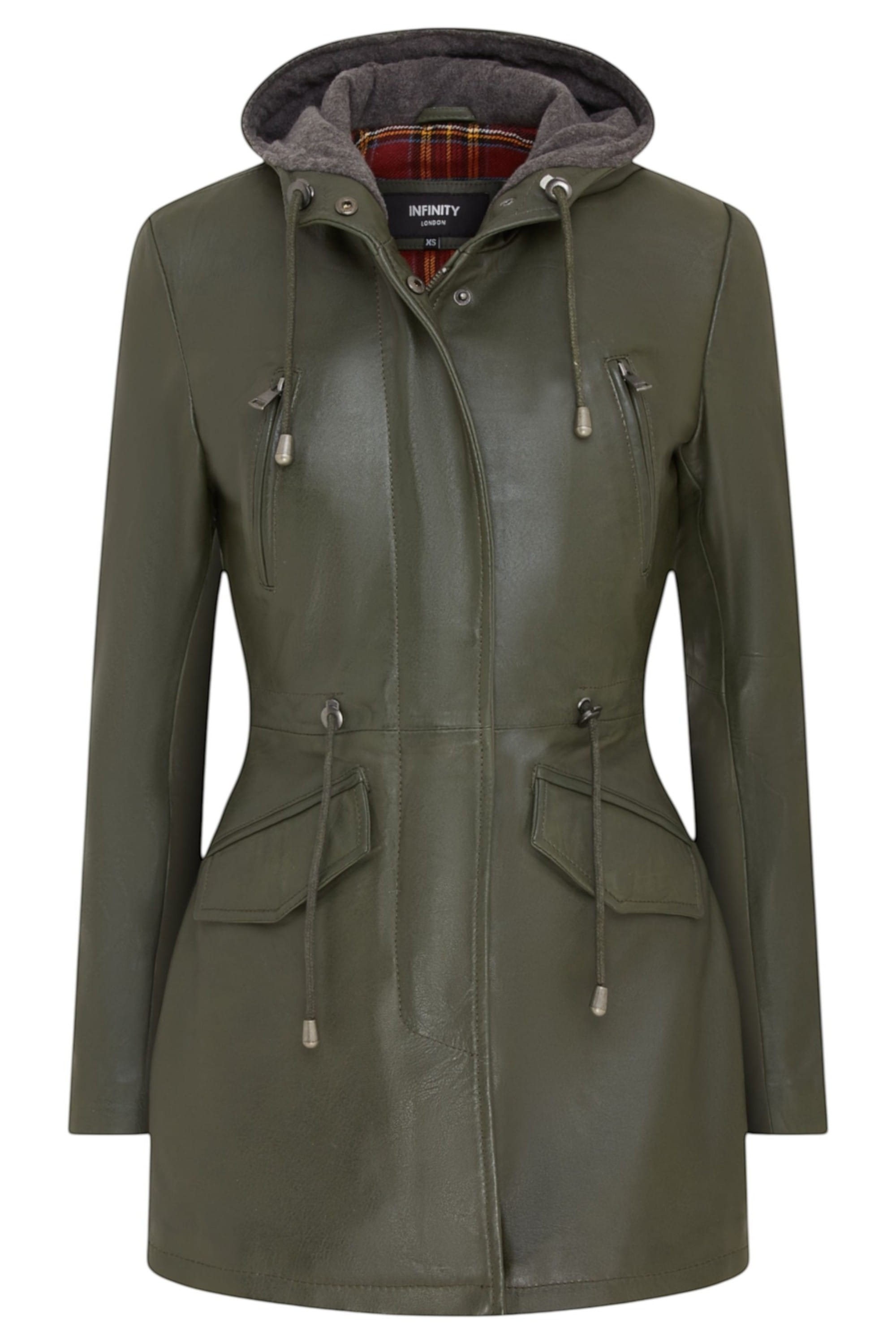 Green Hooded Parka Jacket-Oakengates, Image 1 of 5