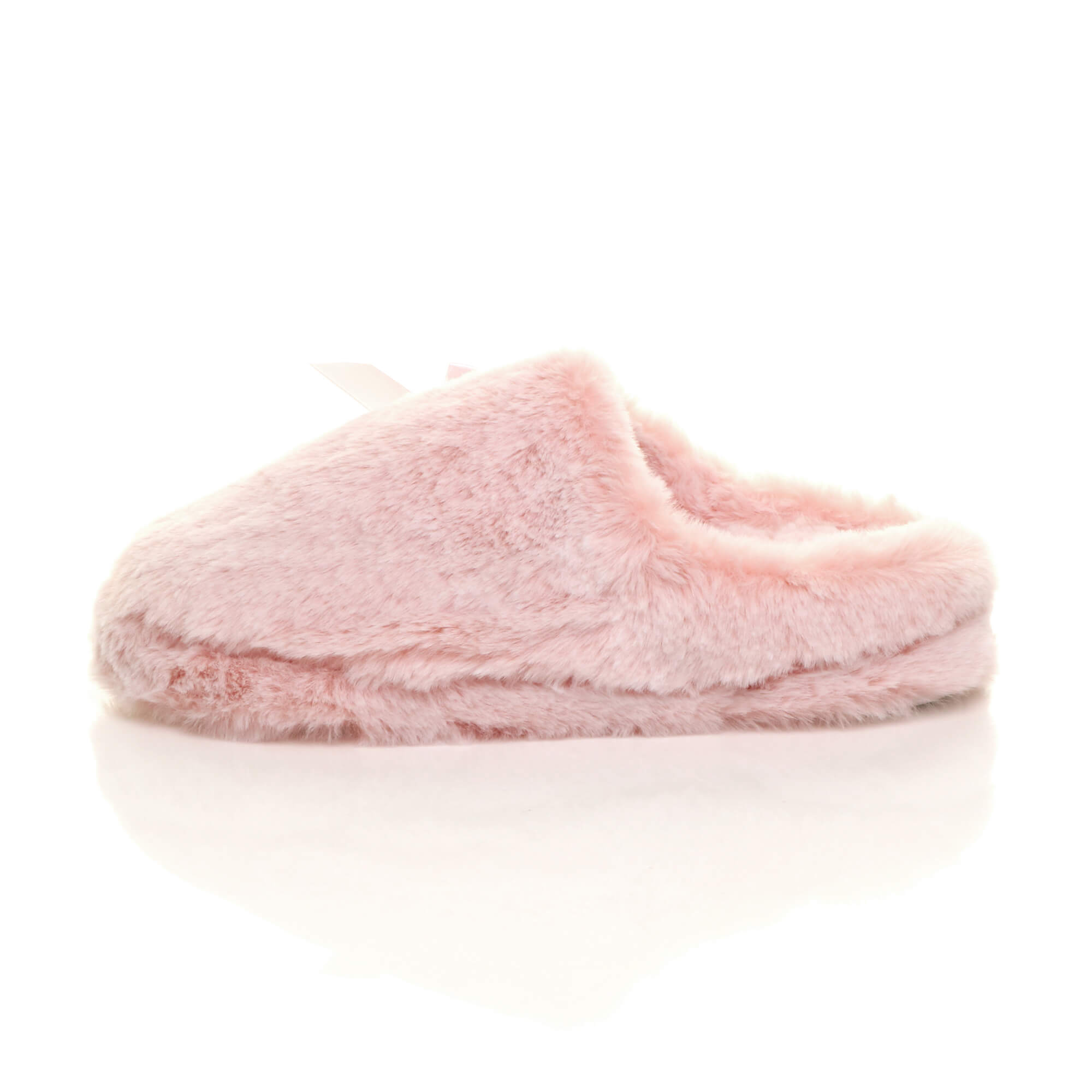 Pink AJVANI Pink Fluffy Mule Slippers, Image 3 of 6