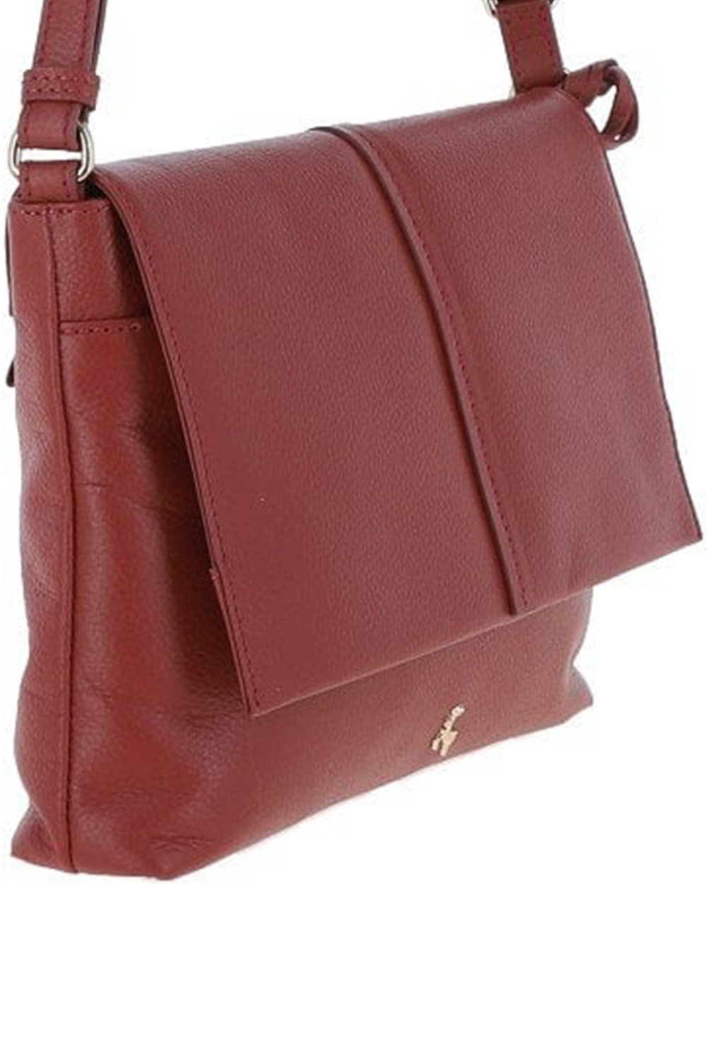 Red "Candy" Leather Shoulder Bag, Image 2 of 4