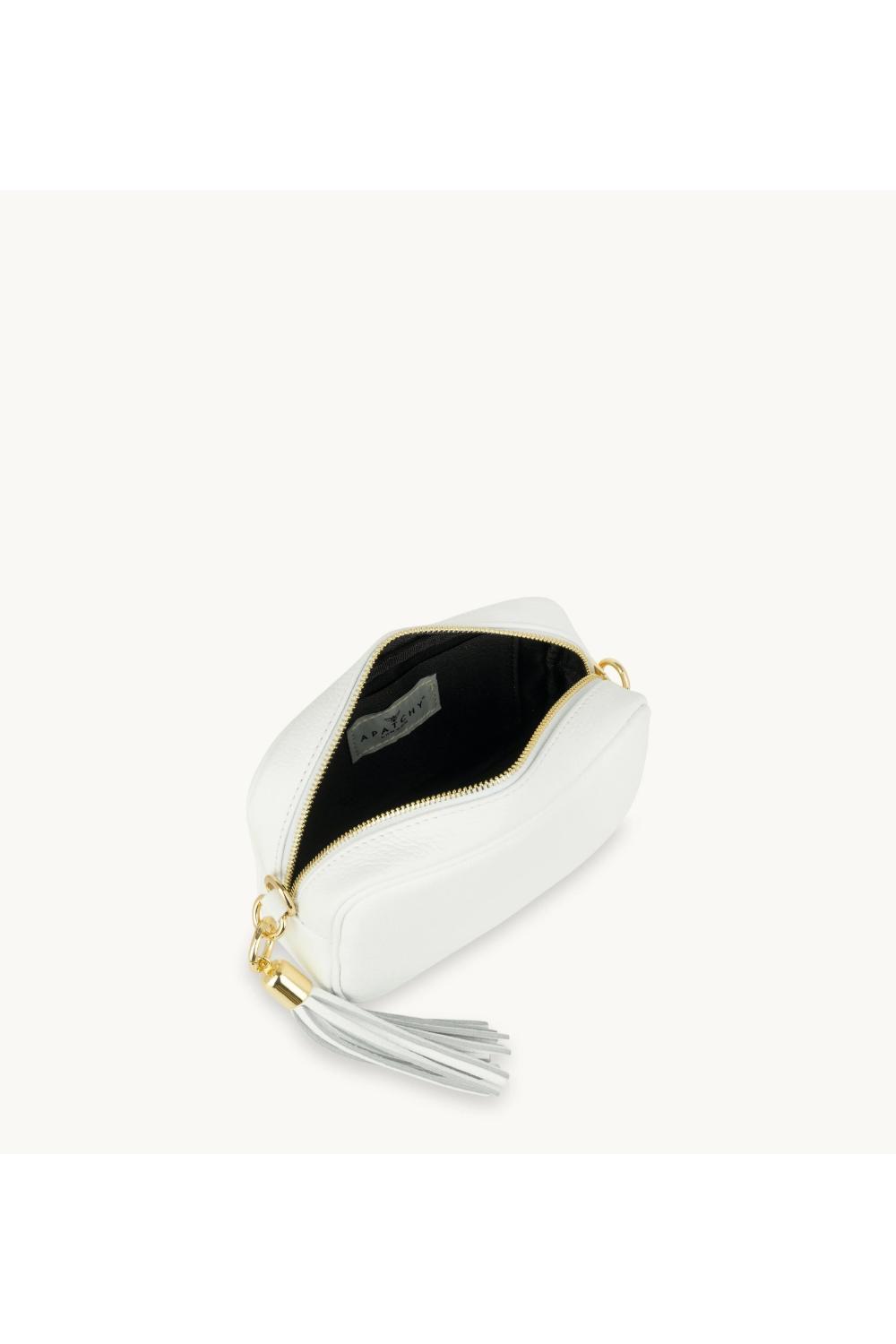 White The Tassel White Leather Crossbody Bag, Image 5 of 5