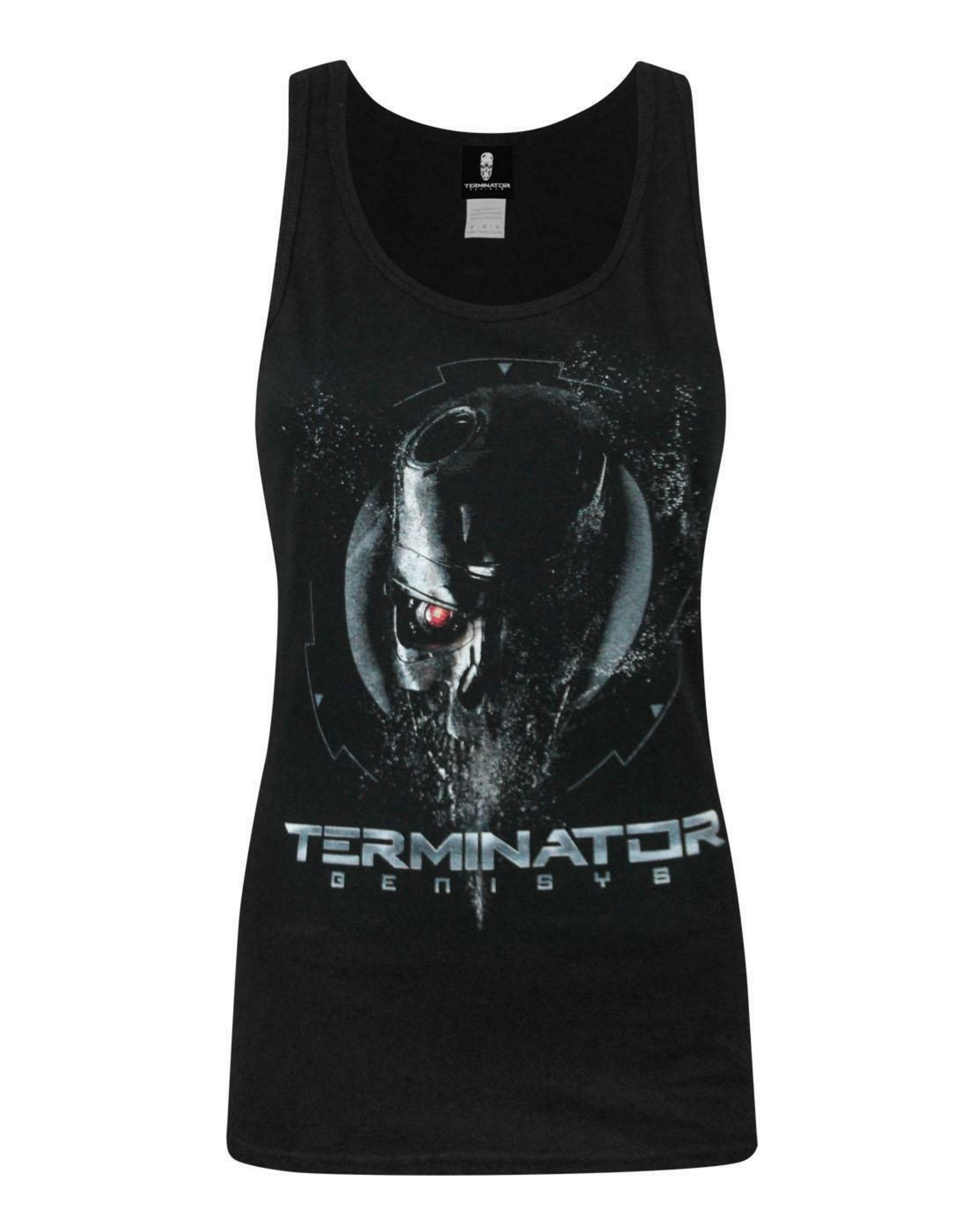 Black Terminator Genisys Endoskeleton Women's Vest