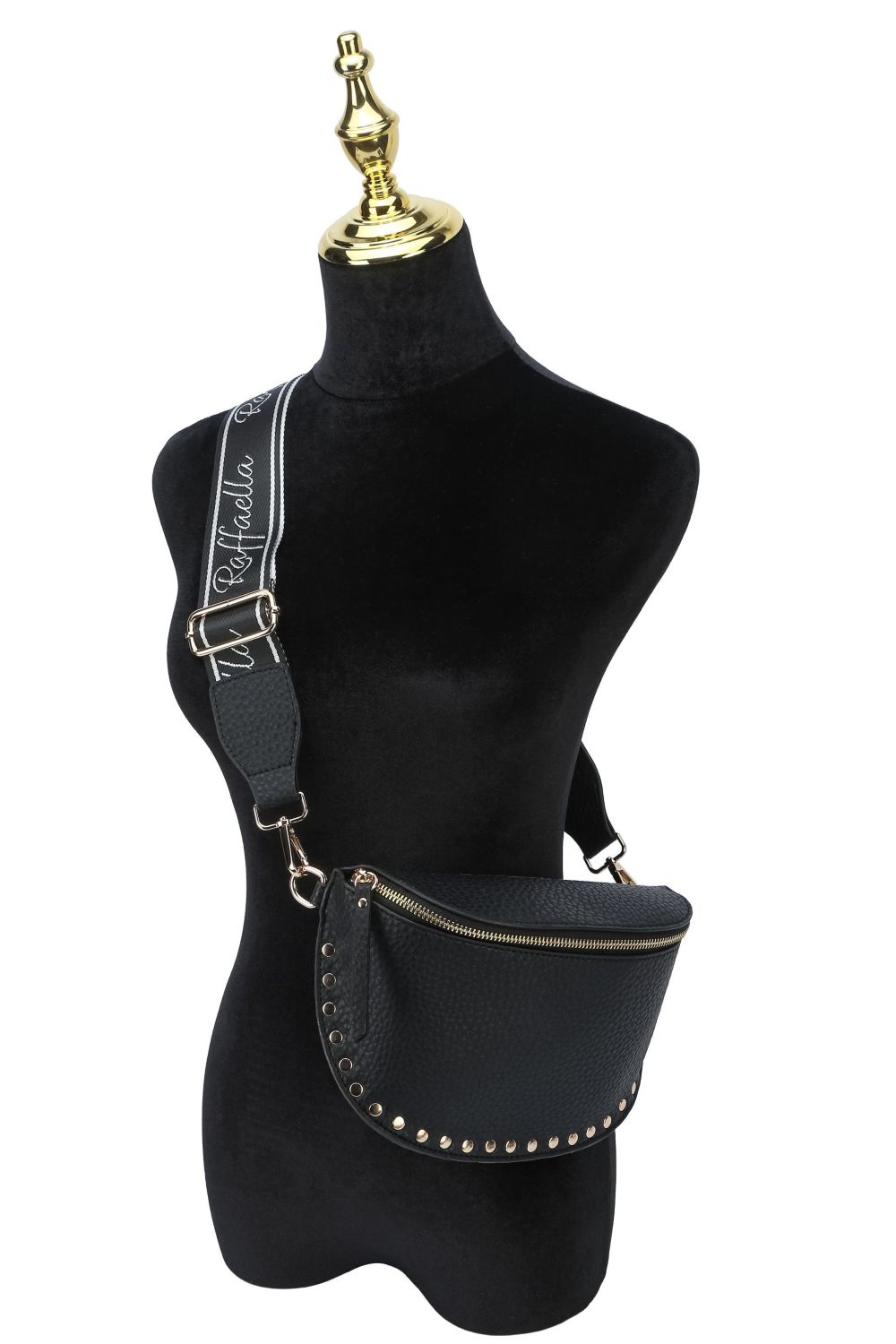 Black Sling Style Cross Body Bag, Image 2 of 2