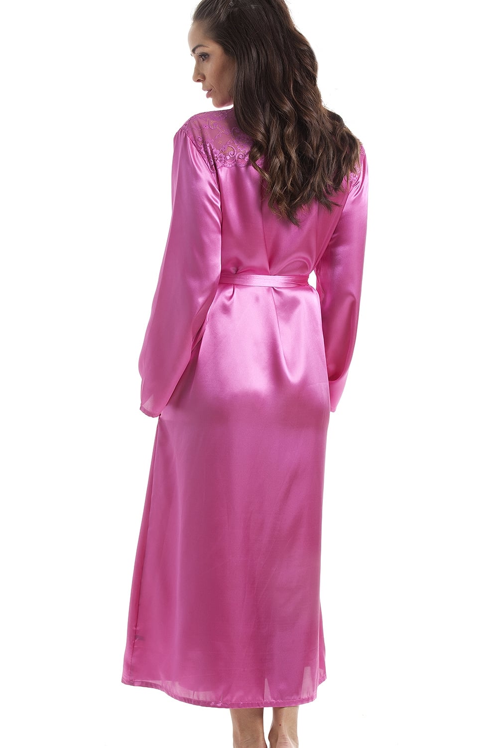 Pink Camille Lingerie Pink Plain Satin Wrap, Image 2 of 5