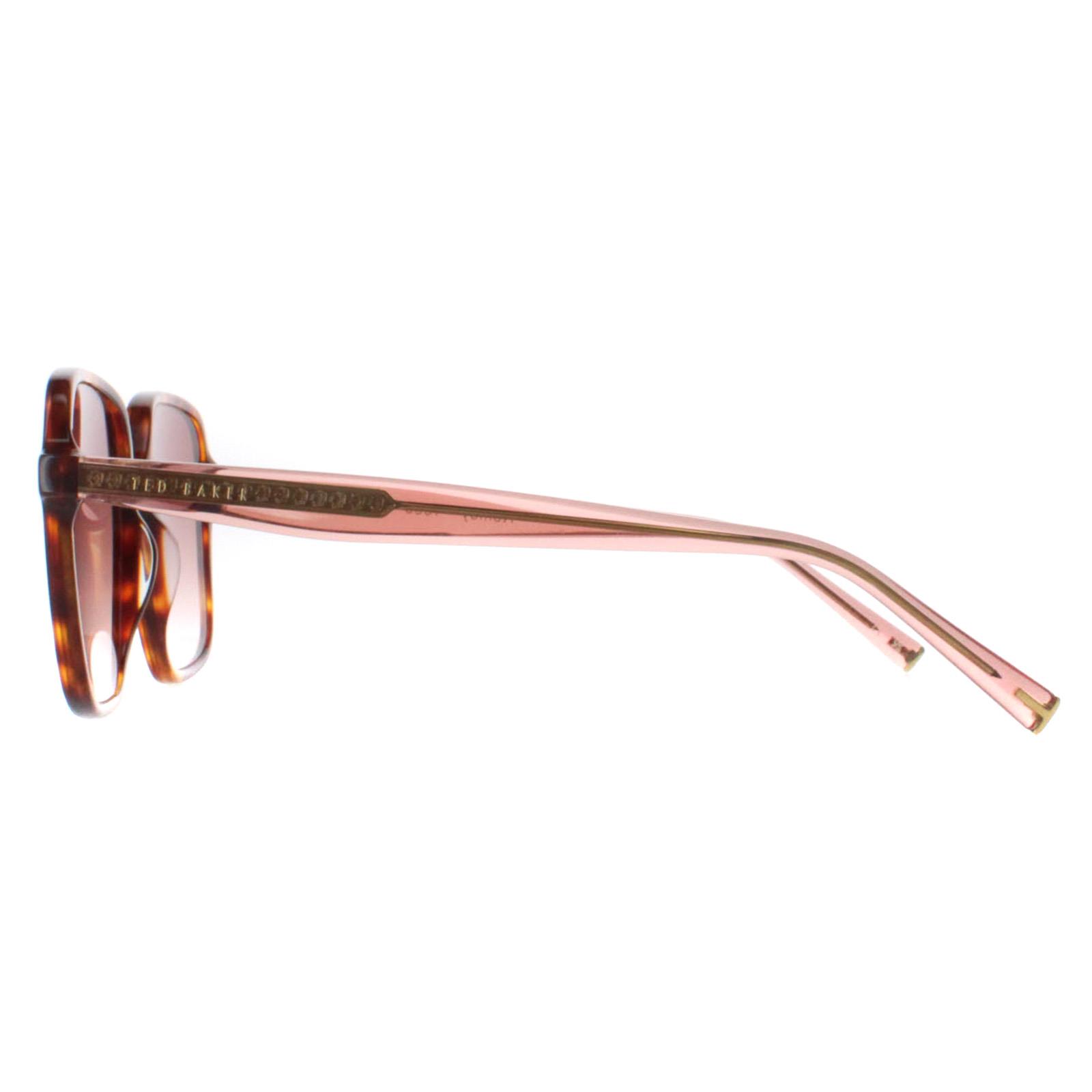 Brown Ted Baker Brown Square Tortoise Pink Gradient TB1688, Image 3 of 4