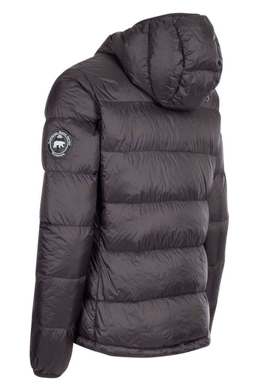 Black Trespass Black Humdrum Packaway Down Jacket, Image 2 of 8
