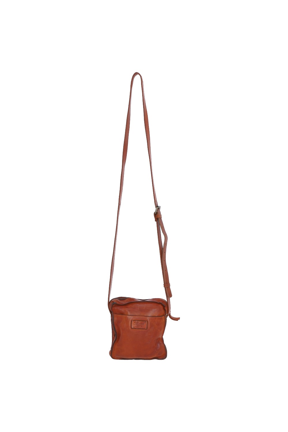 Tan Real Leather Cross Body Bag, Image 5 of 6