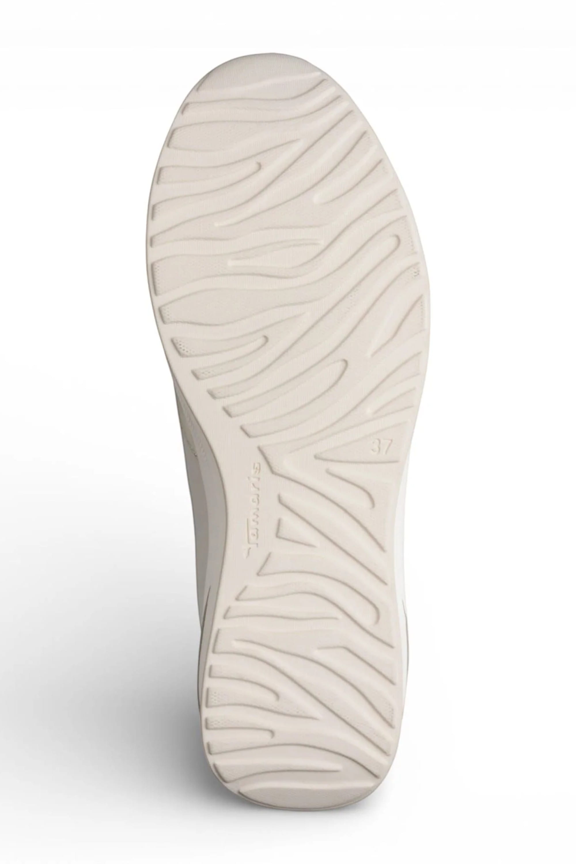 Ivory Tamaris Ivory Tamaris  White Gold Platform Sneakers, Image 4 of 6