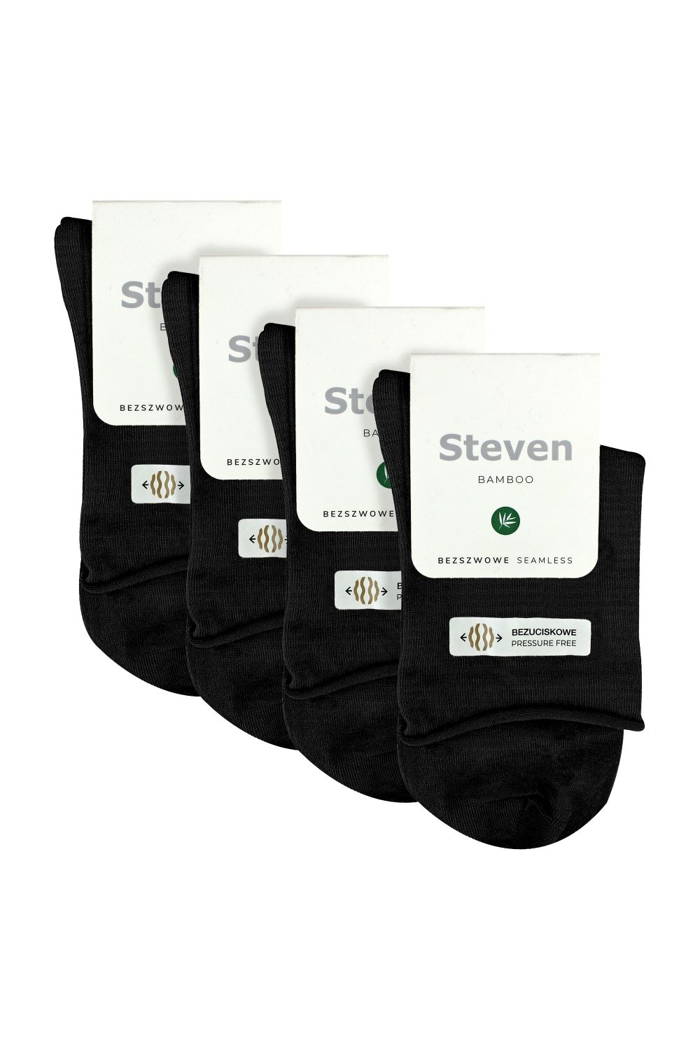 Black Bamboo Sensory Soft Seamless Socks Set, Image 2 of 4