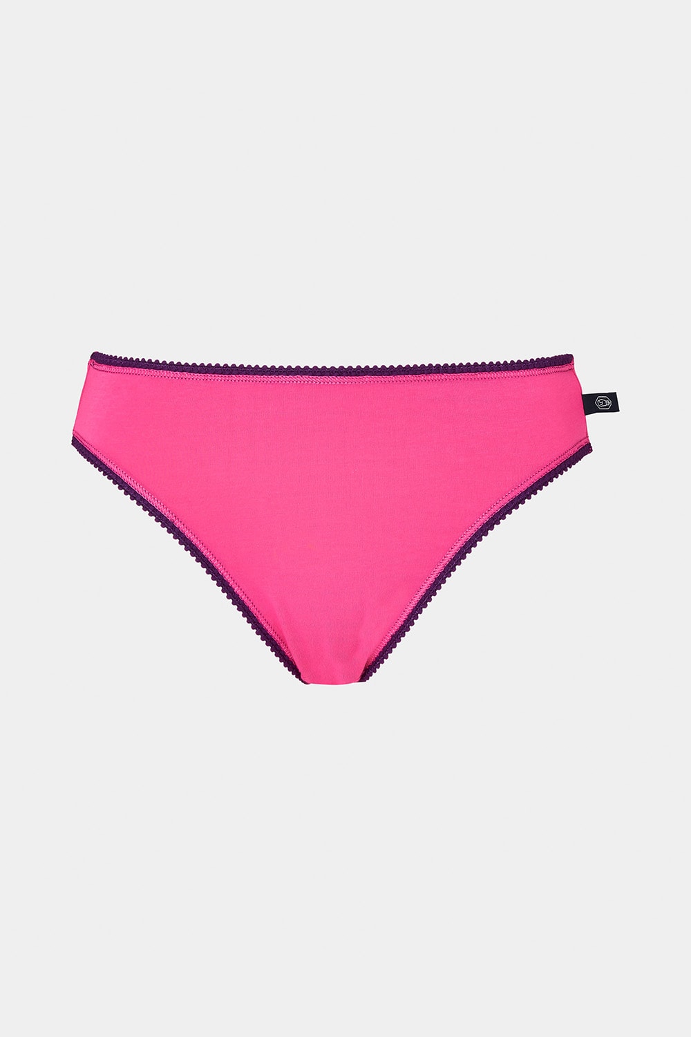 Pink British Boxers Pink Pack of Three "Fizz" Cotton High Leg Knickers, Image 4 of 5