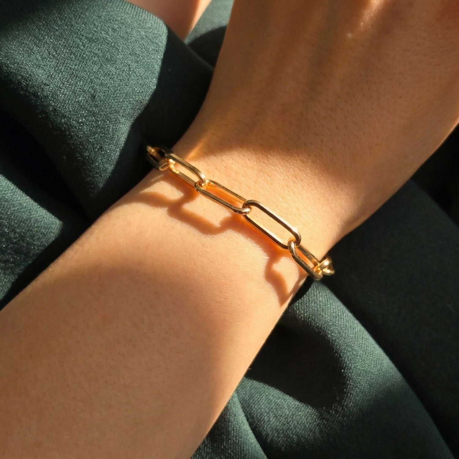 Gold 18ct Gold Vermeil Plated Magic Link Charm Bracelet, Image 2 of 4