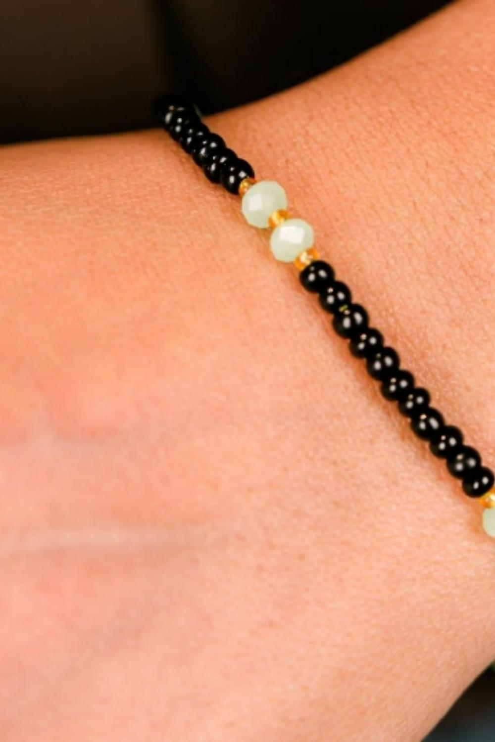Silver Bead Nazar Mangalsutra Bracelet, Image 2 of 2