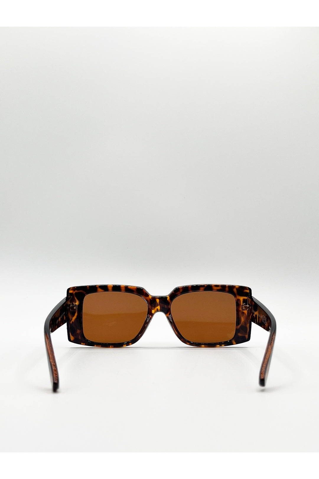 Brown Oversized Square Frame in Tortoiseshell, Image 4 of 6