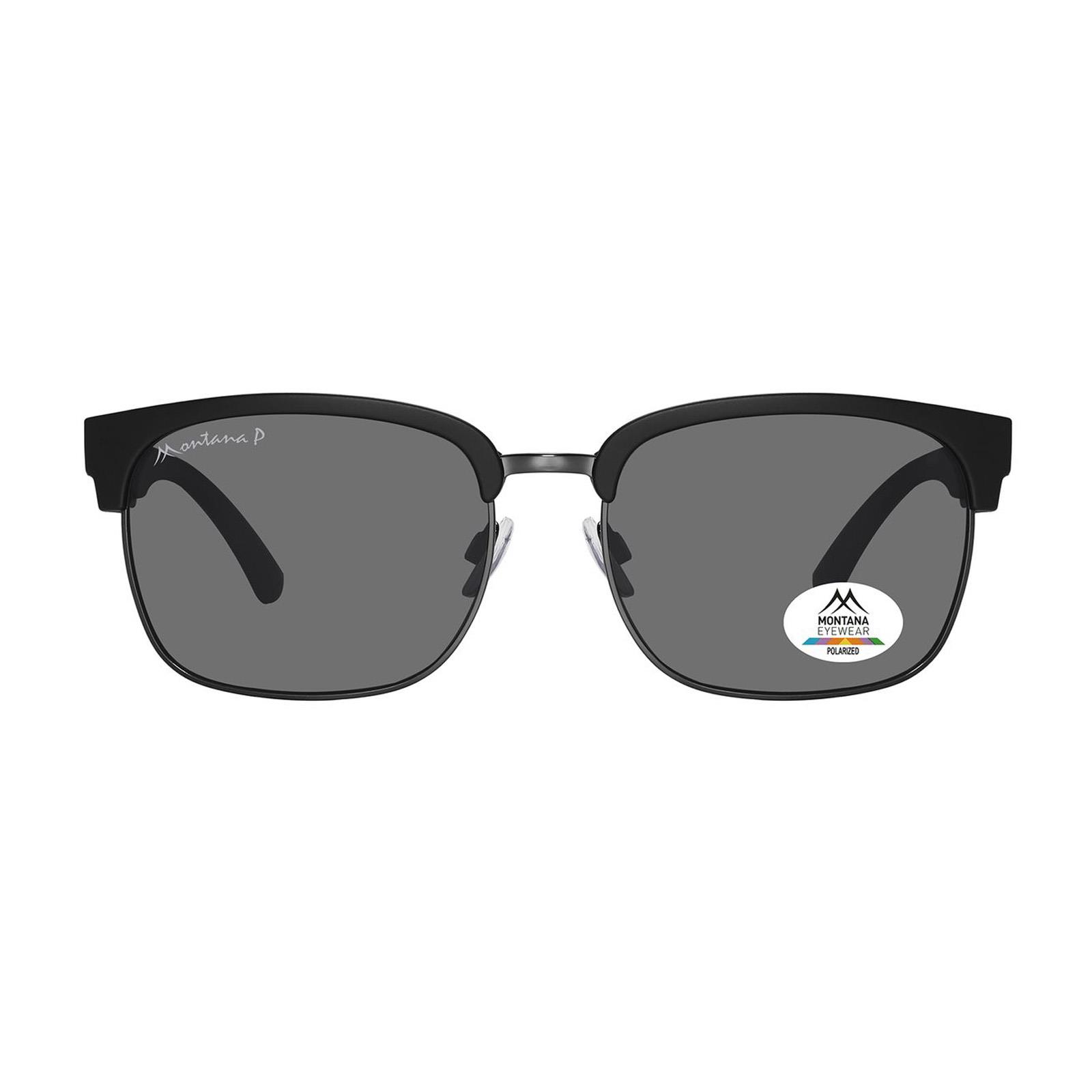 Black Round Matte Black Gunmetal Grey Polarized MP192, Image 1 of 3