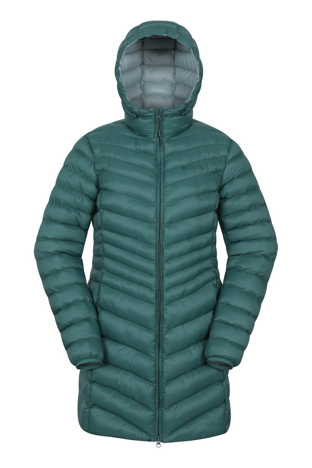 Green Florence Long Padded Jacket, Image 1 of 4