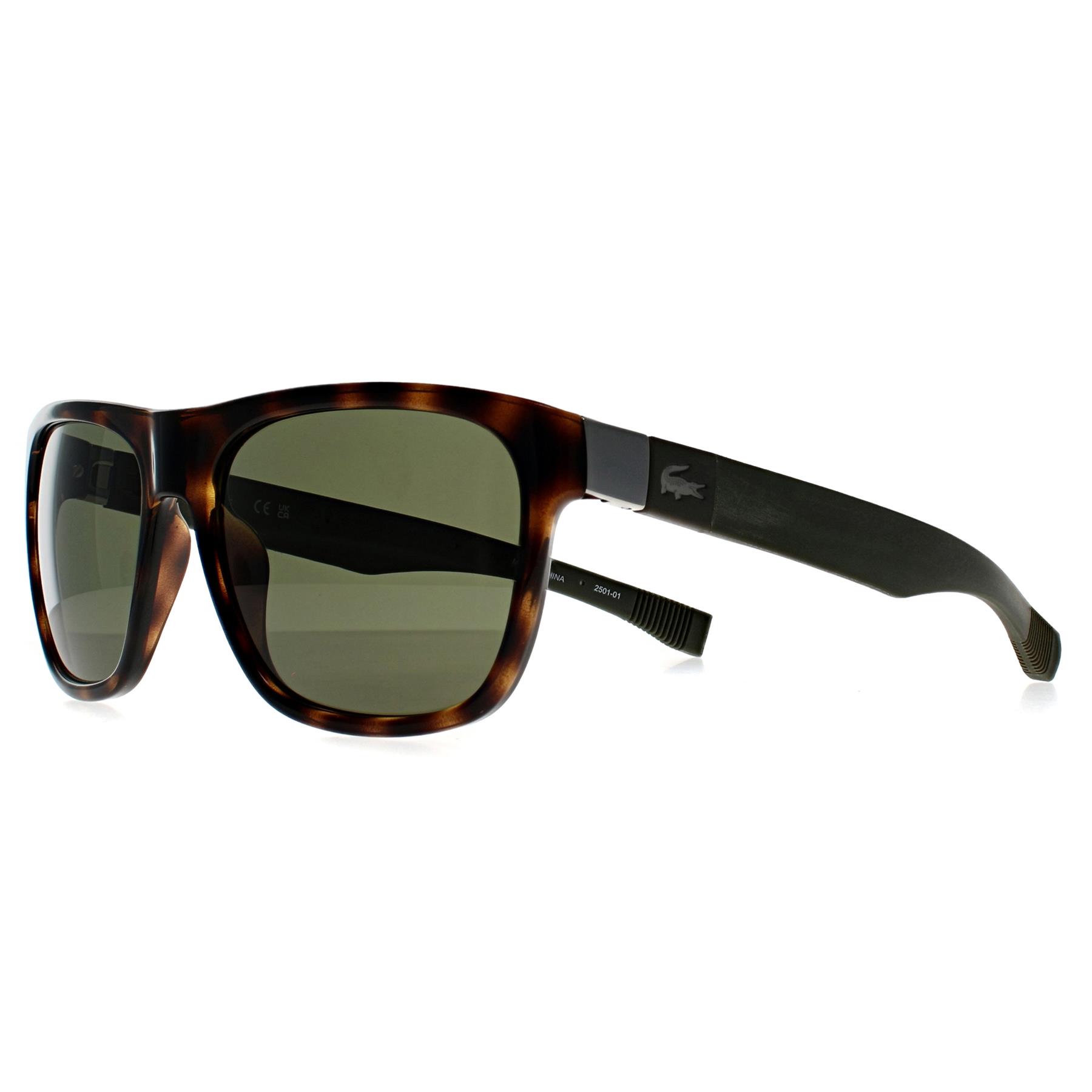 Brown Lacoste Brown Rectangle Dark Havana Green L664S, Image 2 of 3