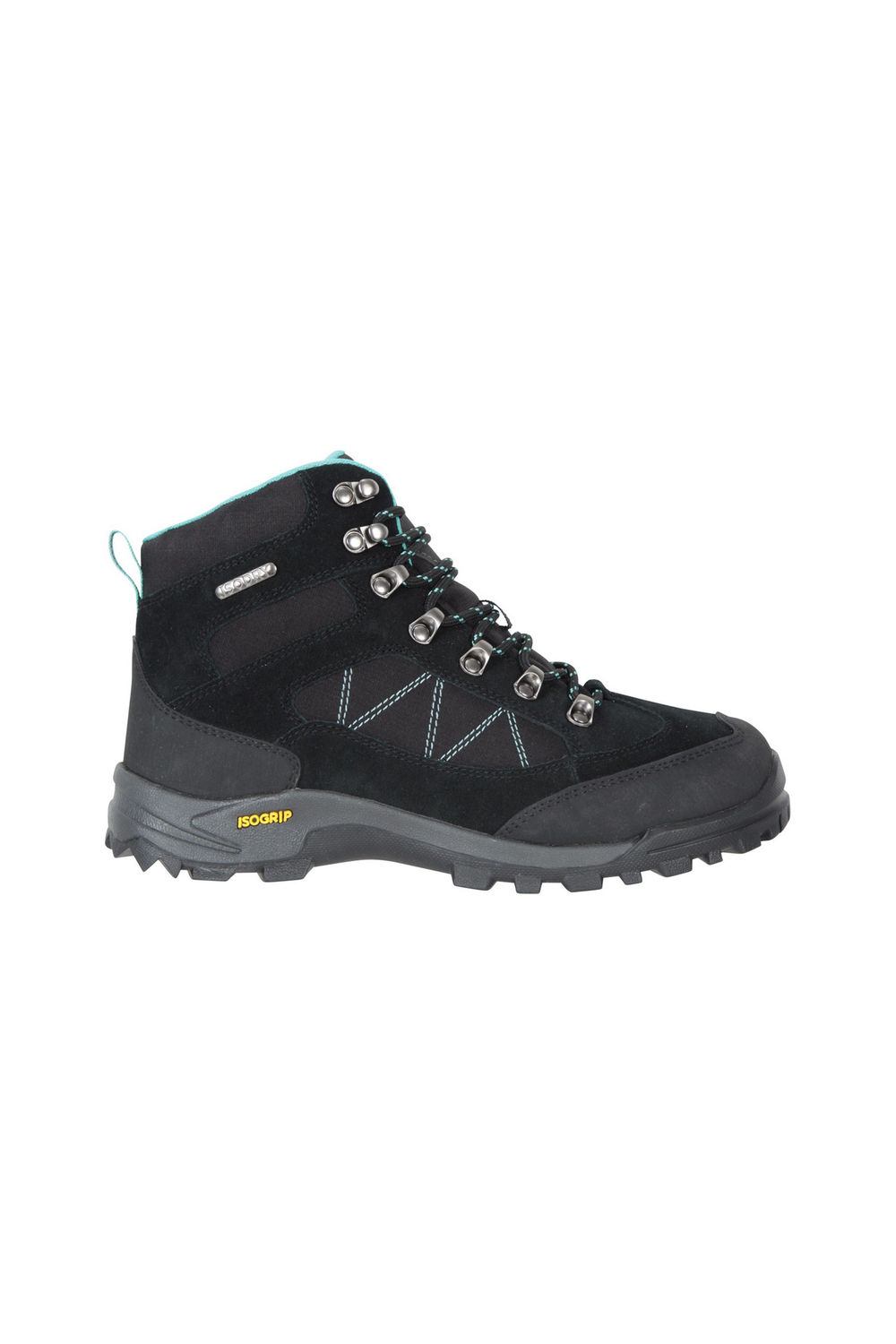 Black Storm Suede Waterproof Hiking Boots, Image 4 of 6