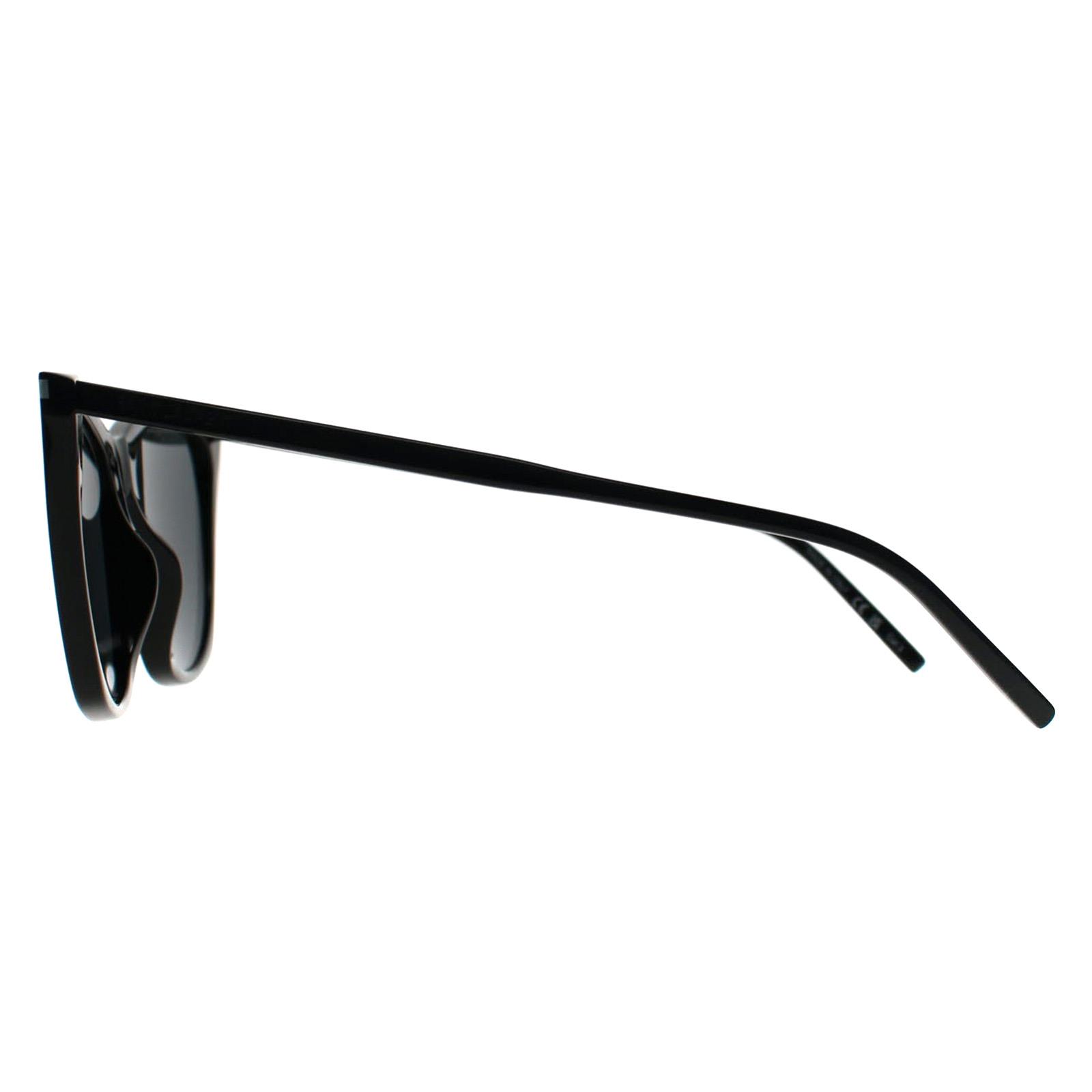 Black Cat Eye Shiny Black Grey SL 214 Kate Thin, Image 3 of 3
