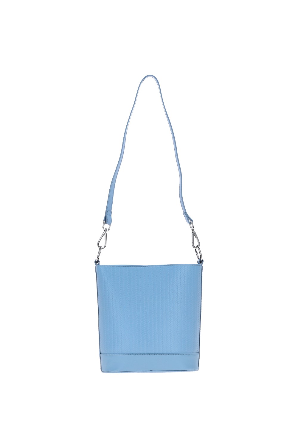 Blue Elegant Crossbody Bucket Bag, Image 5 of 6