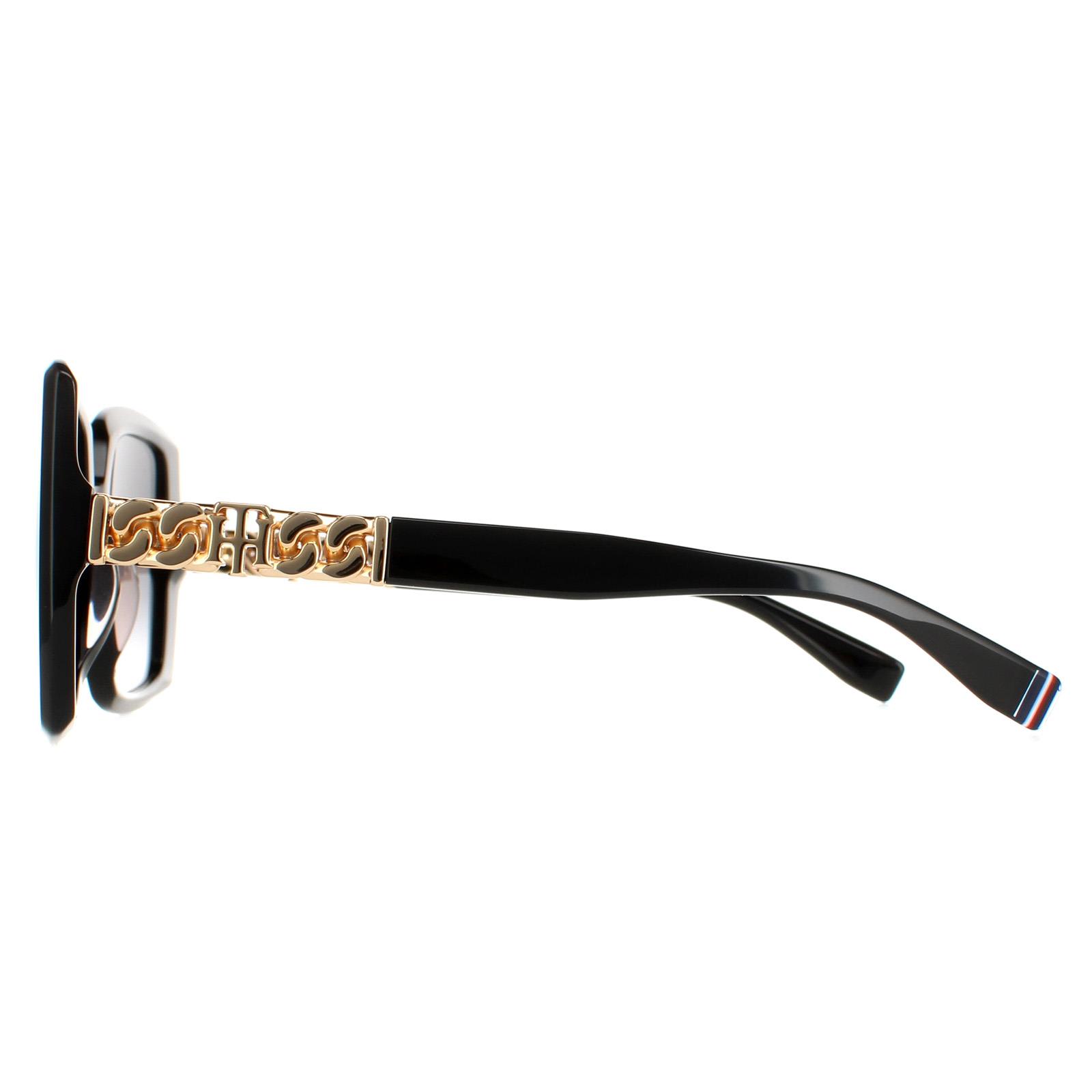 Black Tommy Hilfiger Black Square Black Dark Grey Gradient TH 1894/S, Image 3 of 4