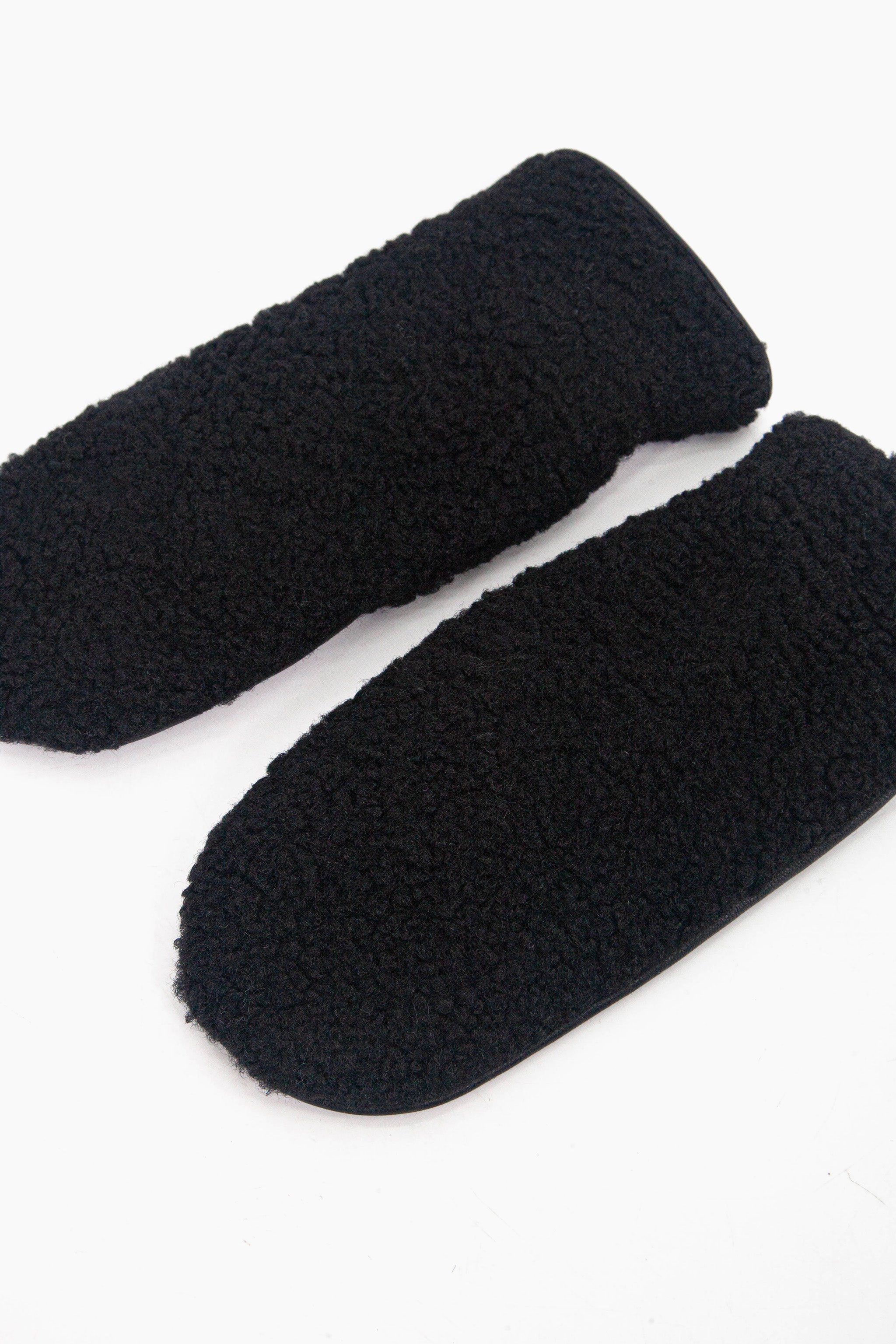Black Borg Fleece Winter Mittens, Image 4 of 4