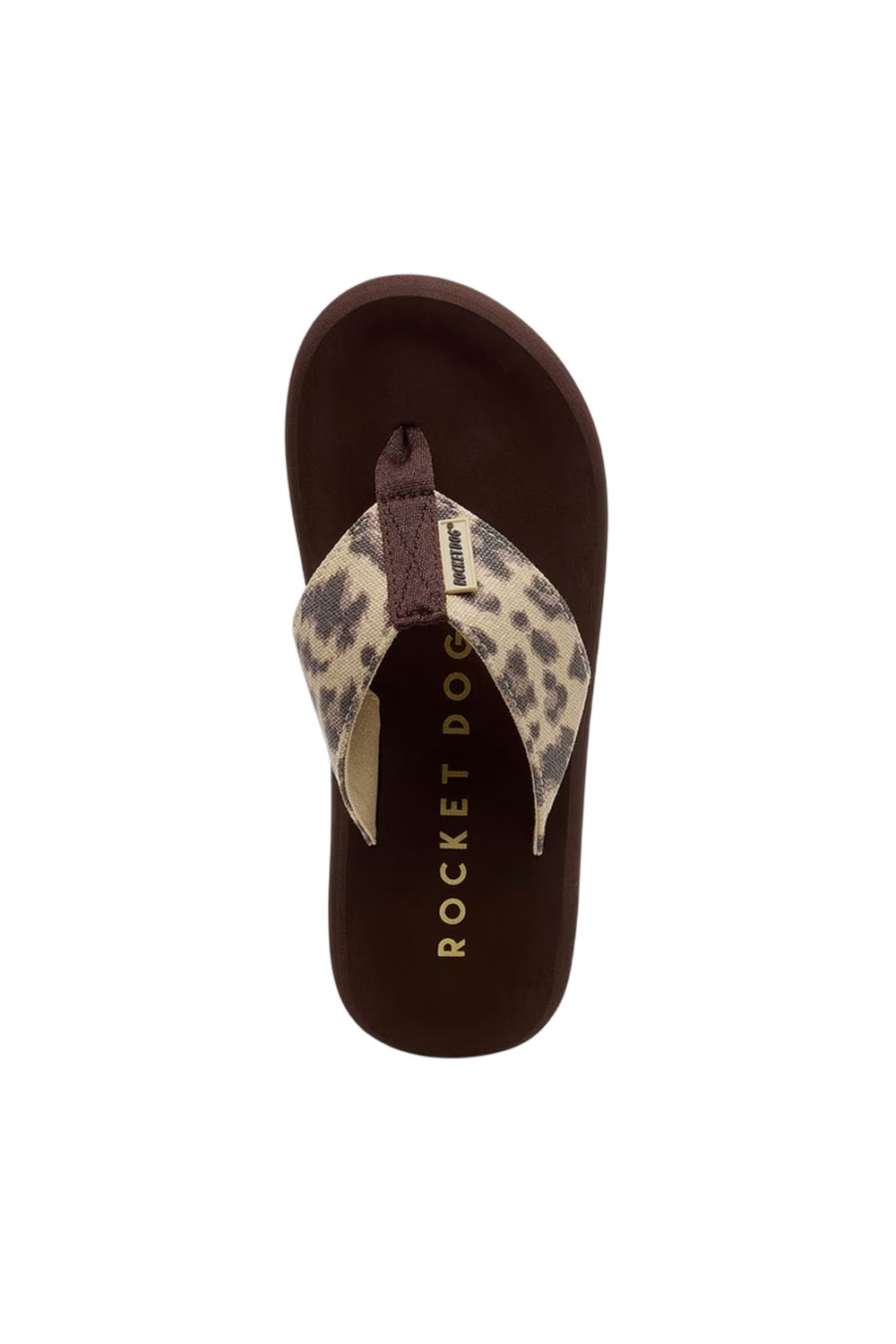Tan Adios Leopard Print Flip Flops, Image 3 of 5