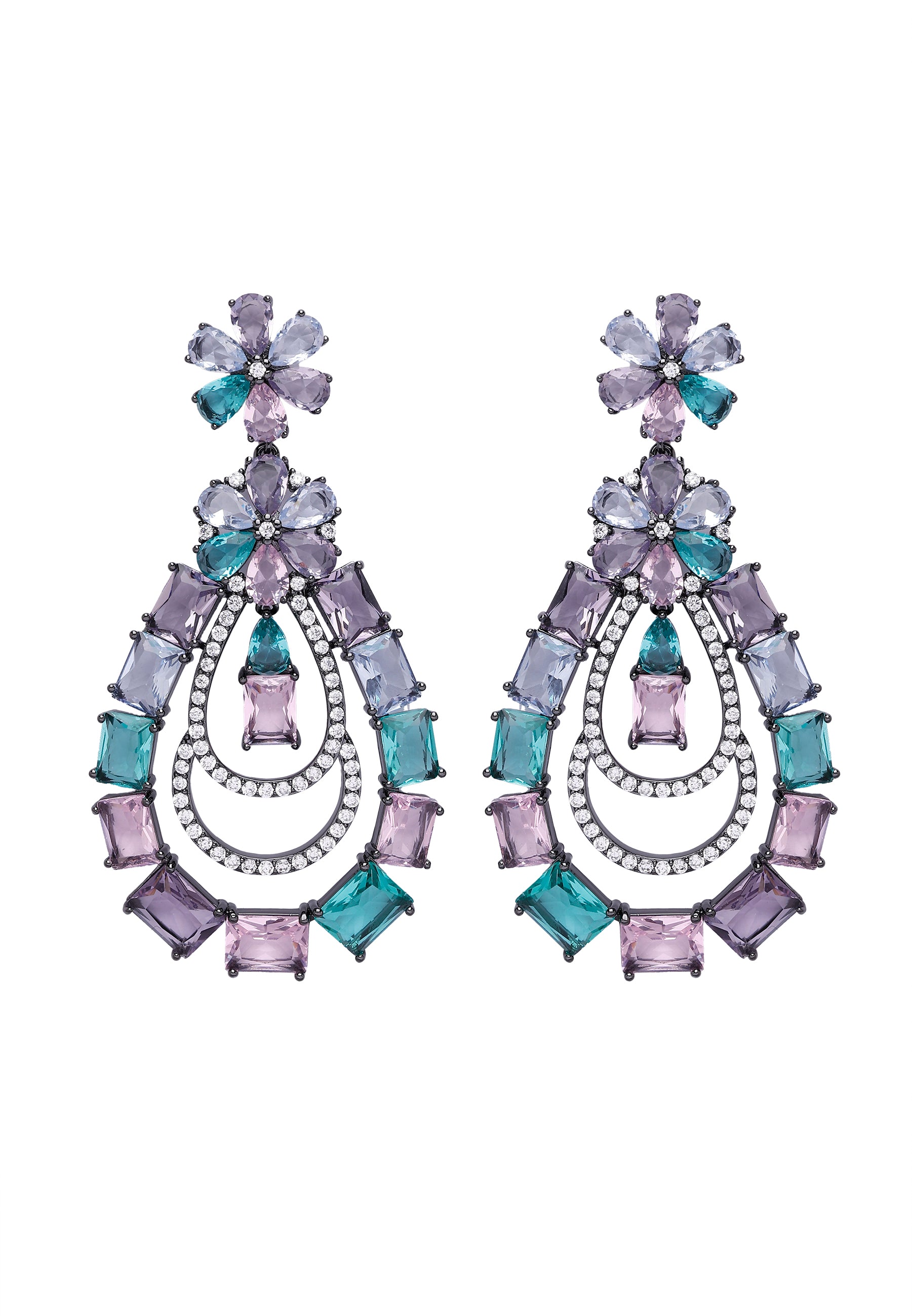 Green Diva Luxury Pendant Earrings