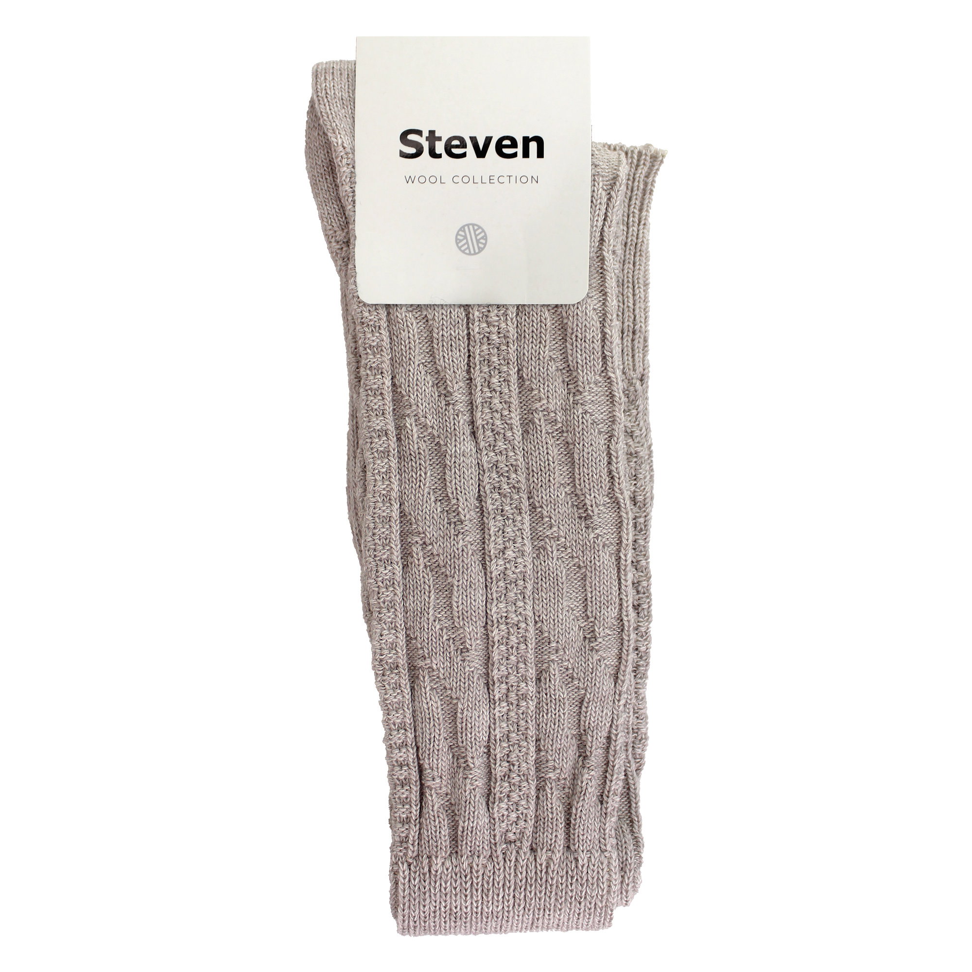 Beige 1 Pack Over The Knee Wool Socks, Image 5 of 5