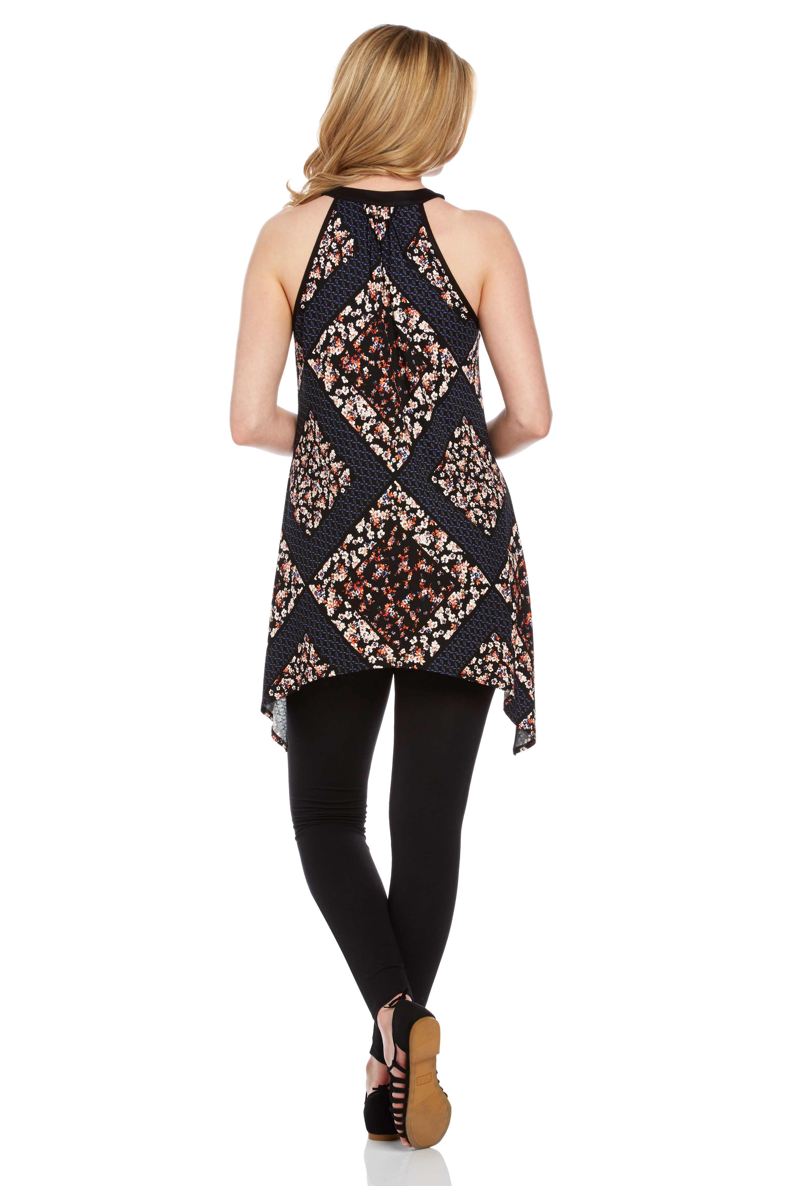 Black Plain Basic Leggings, Image 4 of 5