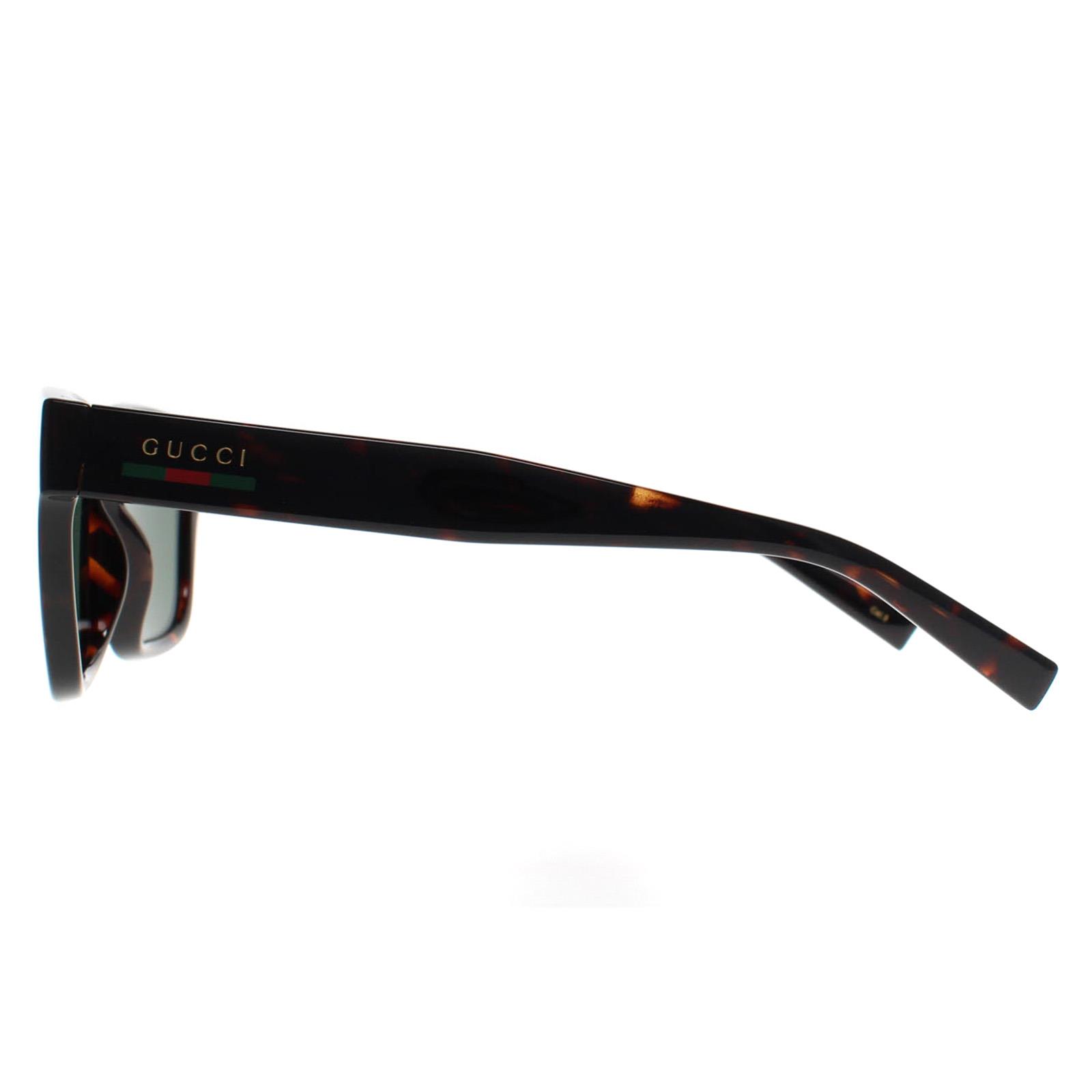 Brown Square Dark Havana Green GG1857S, Image 3 of 4