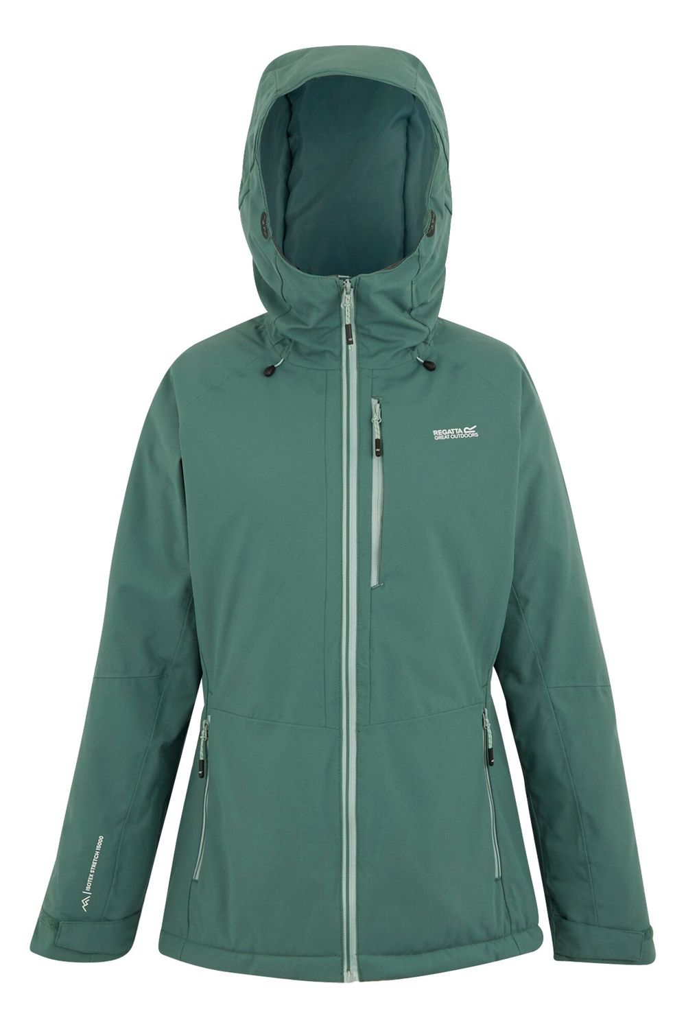 Dark Green Regatta Dark Green Highton Stretch Padded Jacket, Image 1 of 3