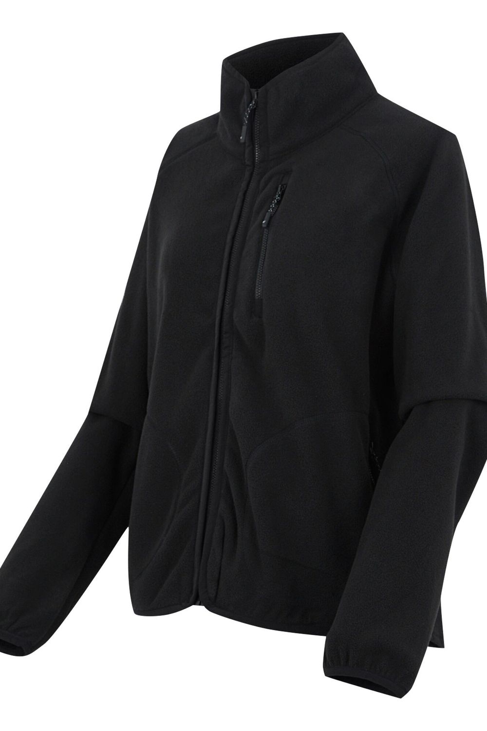 Black Frankie Full Zip Fleece Jacket, Image 3 of 6