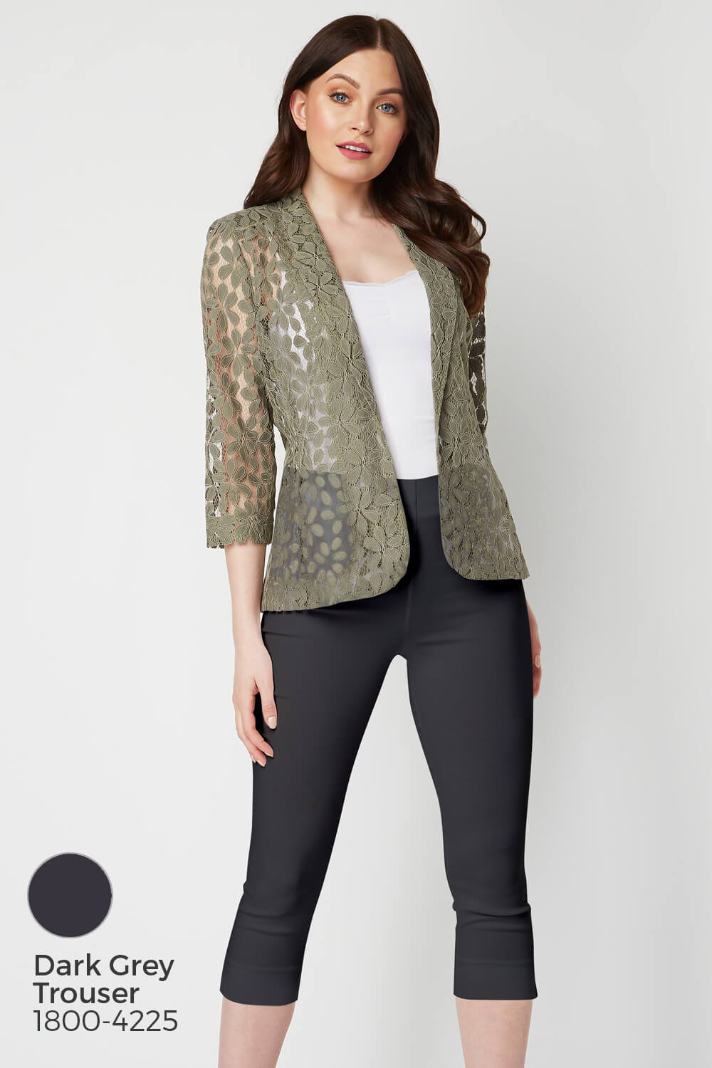 KHAKI Petal Lace Jacket, Image 9 of 9