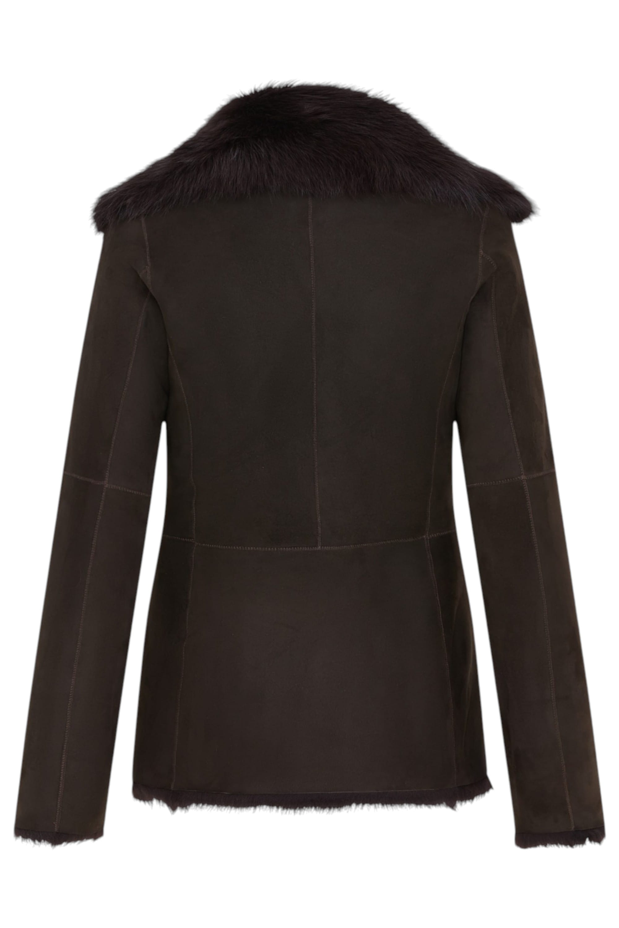 Brown Sheep Toscana Shearling Leather Jacket, Image 4 of 6