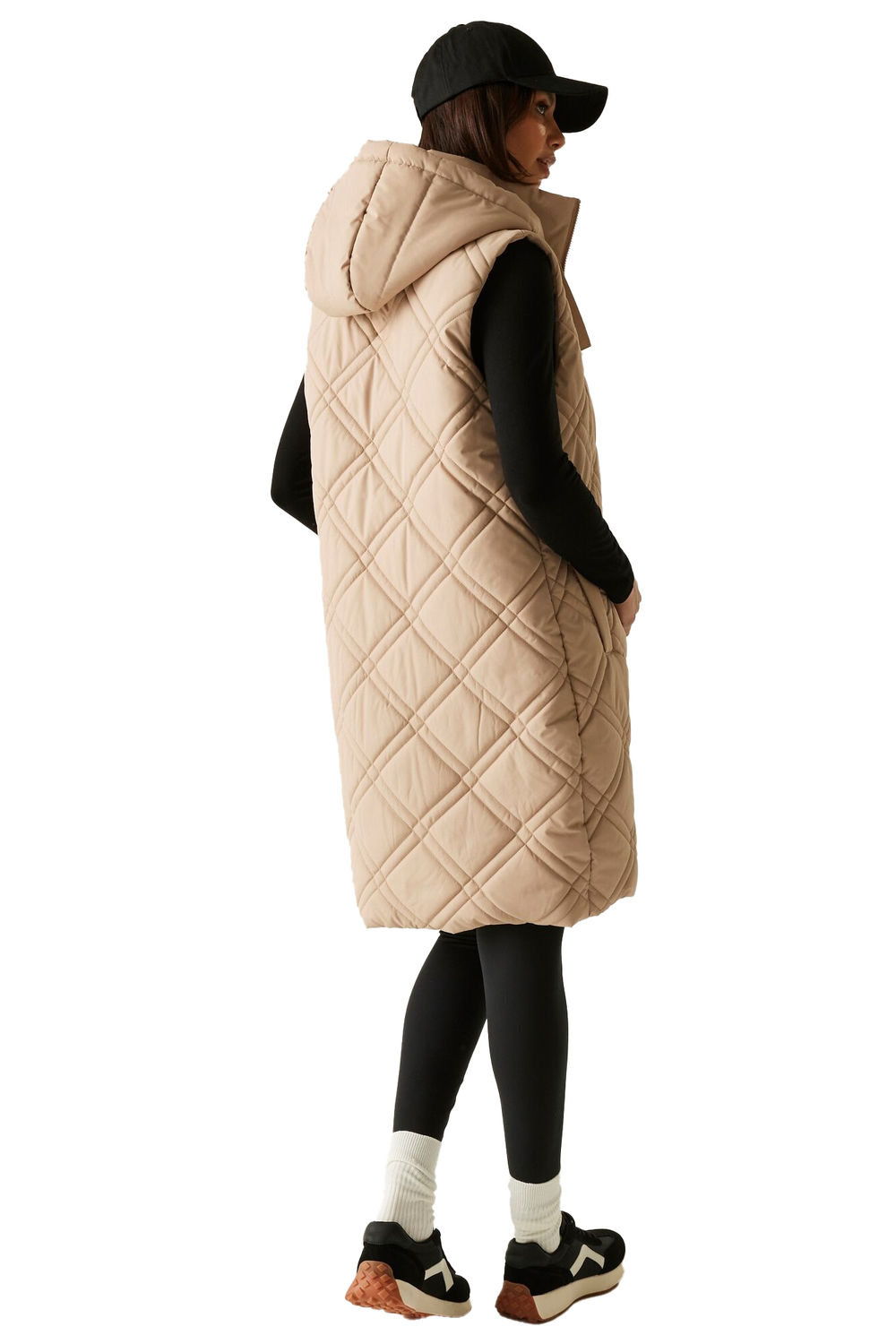 Taupe Rurietta Long Length Gilet, Image 4 of 4