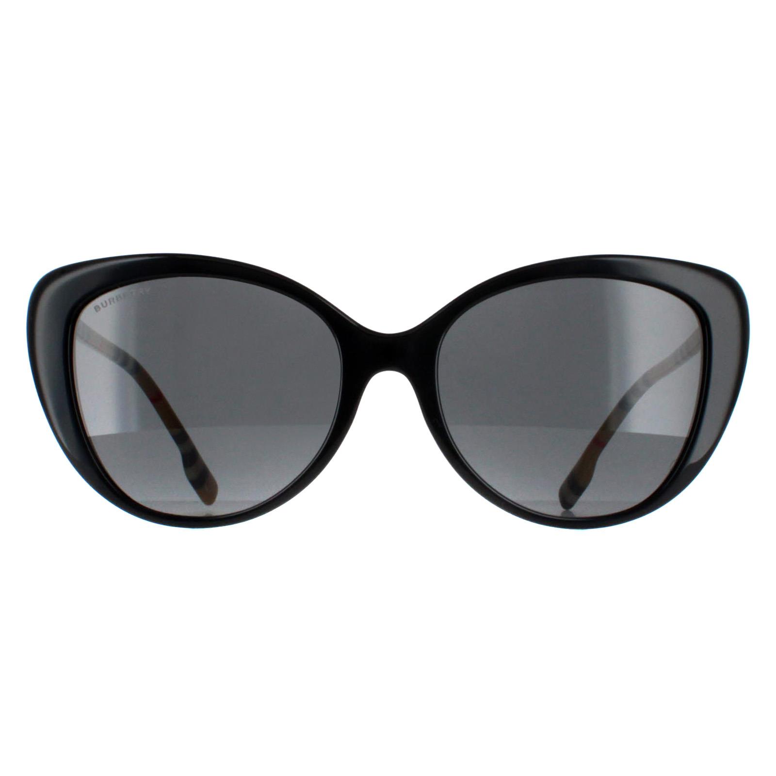 Black Burberry Black Cat Eye Black Dark Grey BE4407, Image 1 of 4