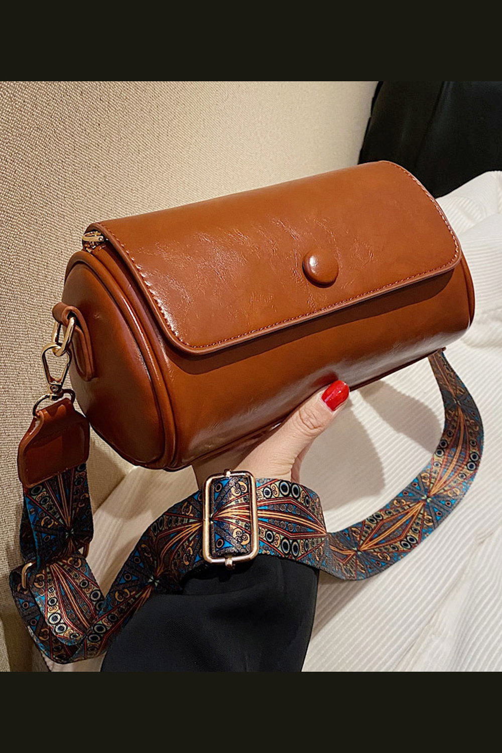 'Whitney' Structured Crossbody Handbag With Shoulder Strap, Image 1 of 5