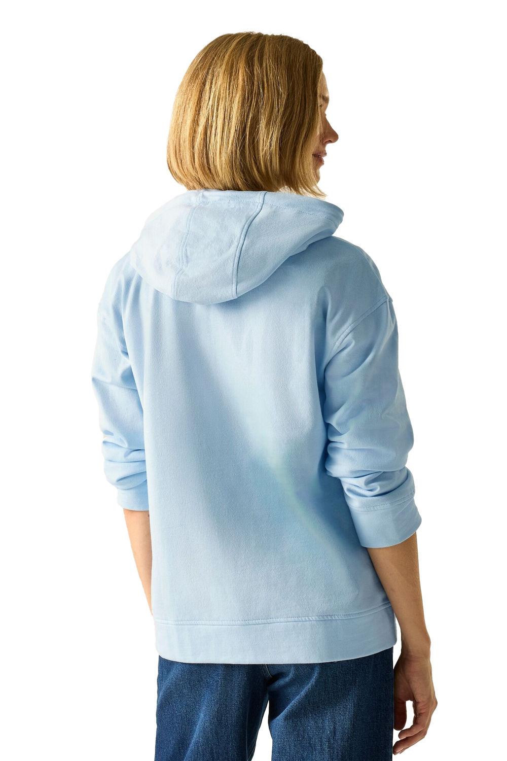 Sky Blue Bayletta Full Zip Hoodie, Image 5 of 5