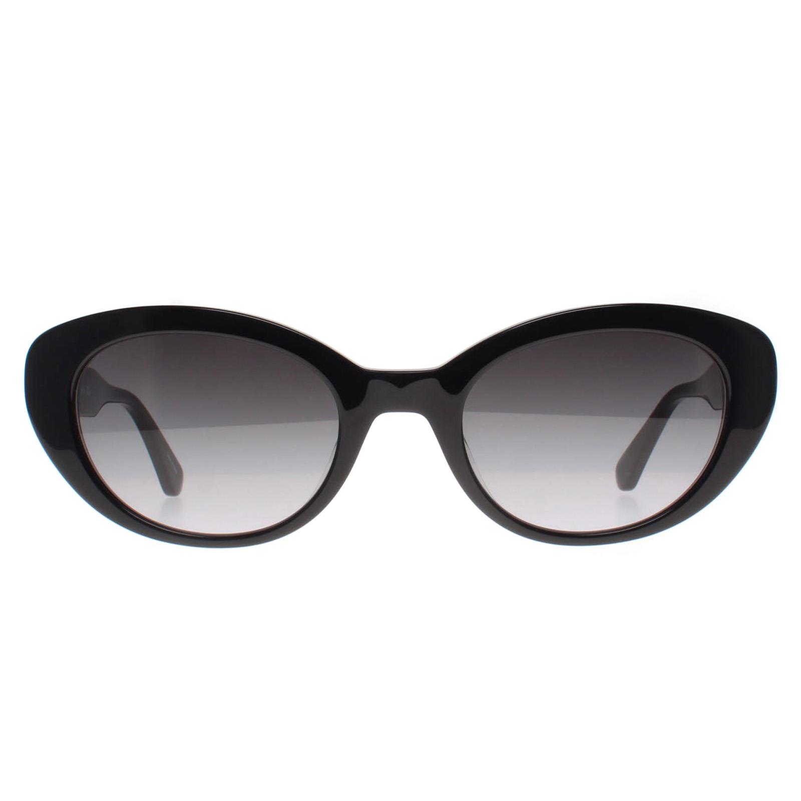 Black Kate Spade Black Oval Black Grey Gradient Crystal/S Sunglasses, Image 1 of 3