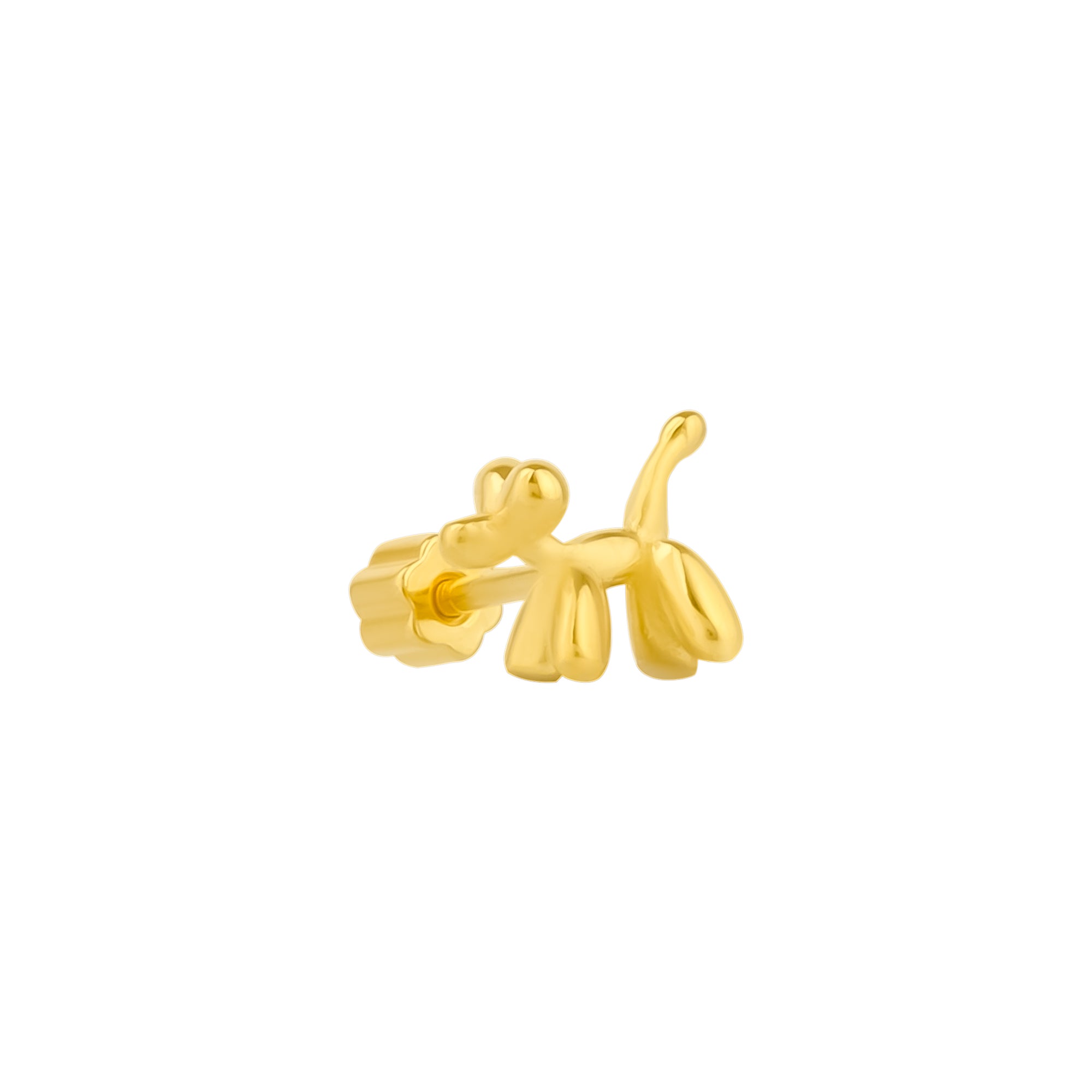 Gold Balloon Dog Poodle Piecing, Image 1 of 1