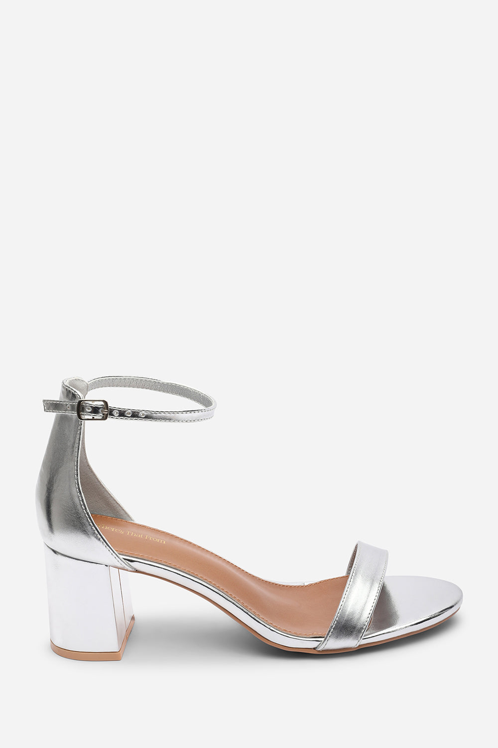 Silver Beacon Ankle Strap Block Heel Sandals, Image 2 of 6