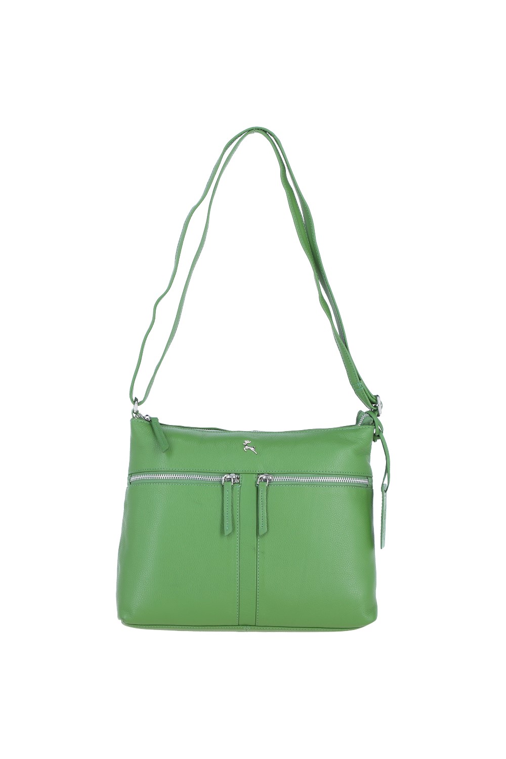 Green 'Mourne' Sleek Real Leather Shoulder Bag, Image 2 of 5