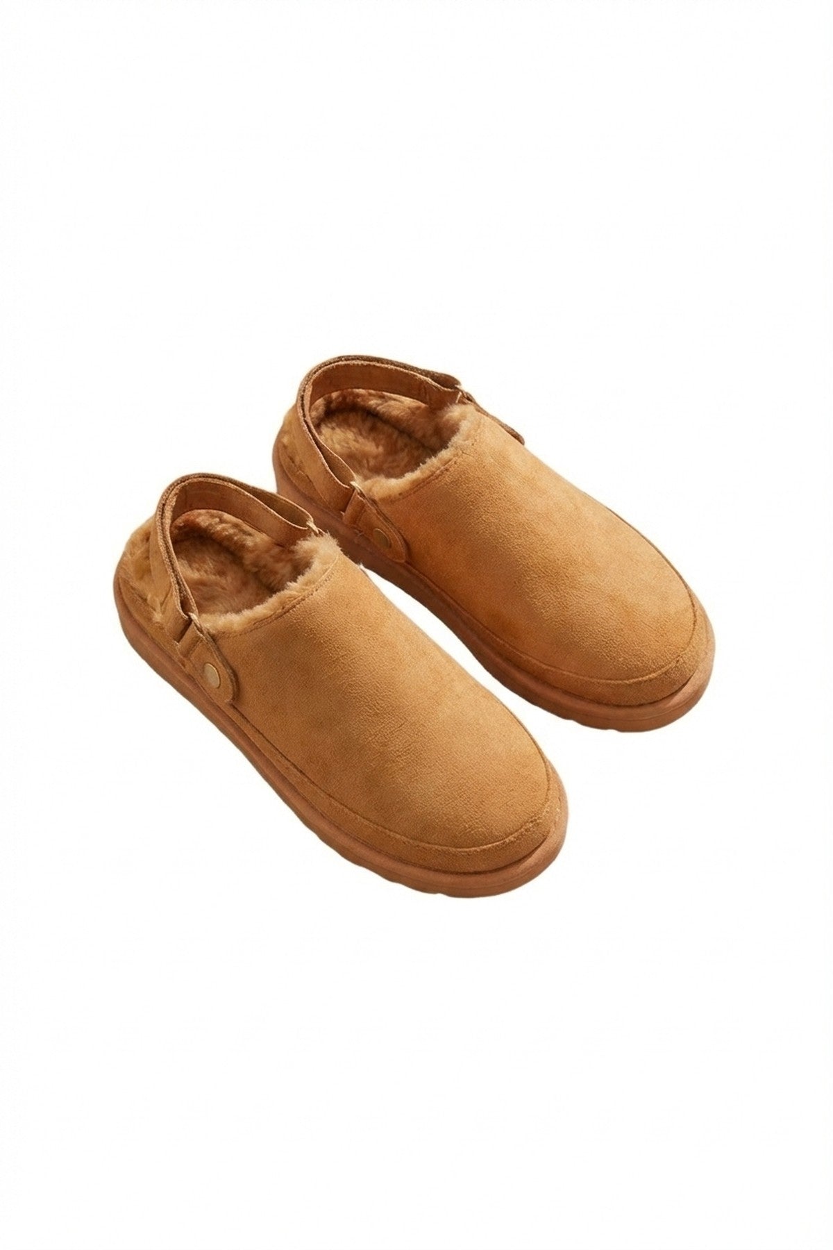 Camel Niraya Faux Suede Slingback Mule Sandals With Cuff Strap, Image 2 of 8