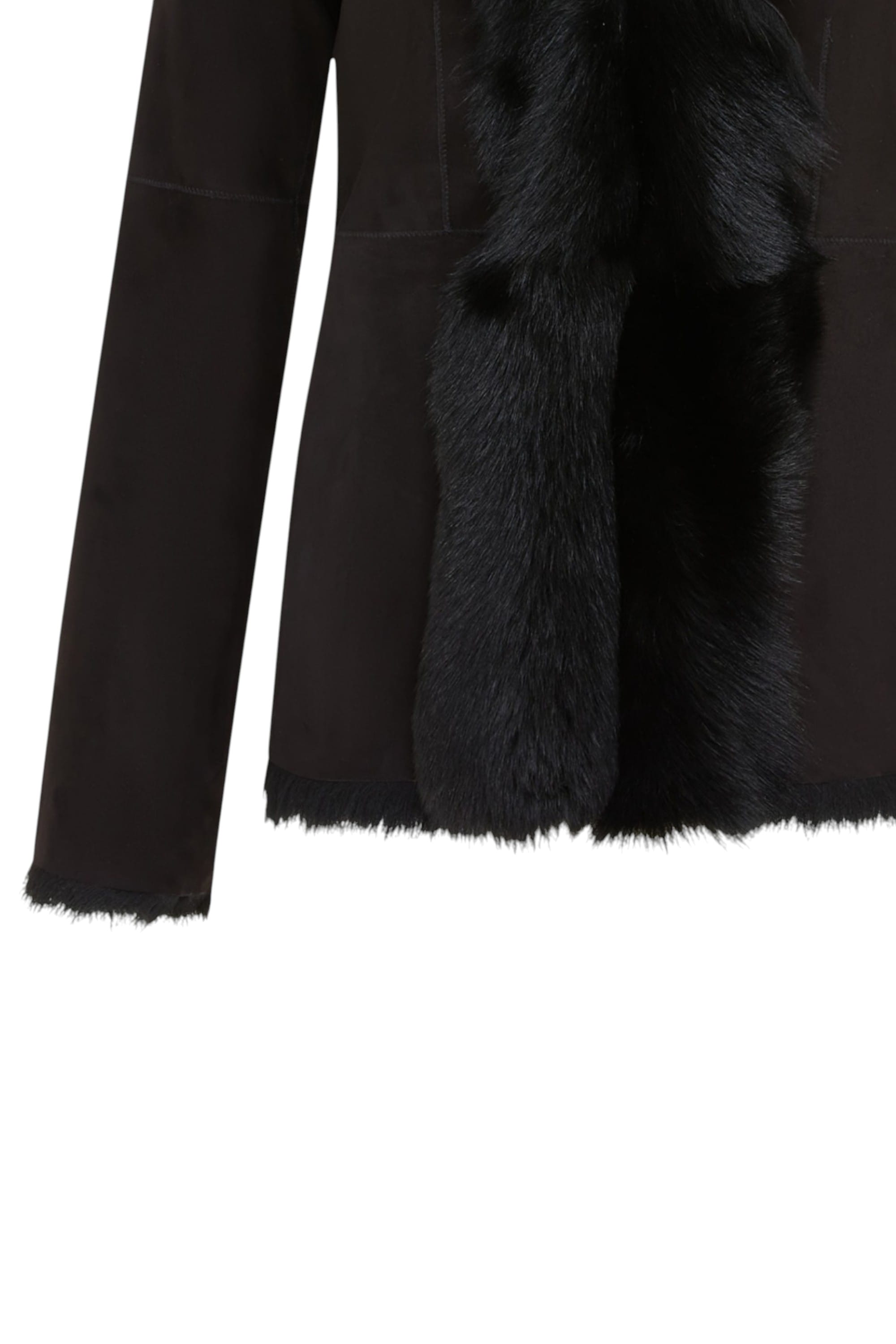 Black Infinity Leather Black Sheep Toscana Shearling Leather Jacket, Image 6 of 7