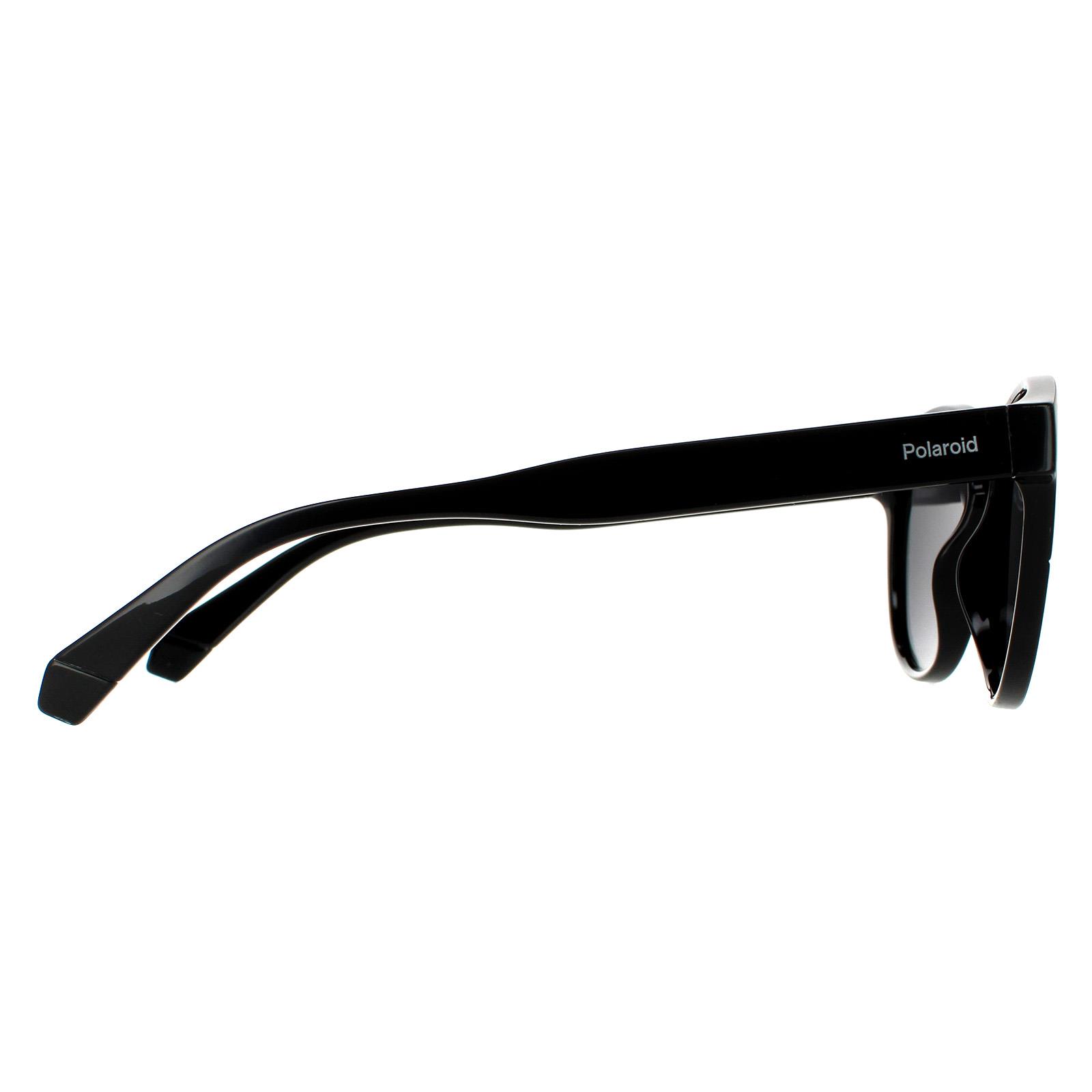 Black Polaroid Black Round Black Grey Polarized Sunglasses, Image 4 of 4