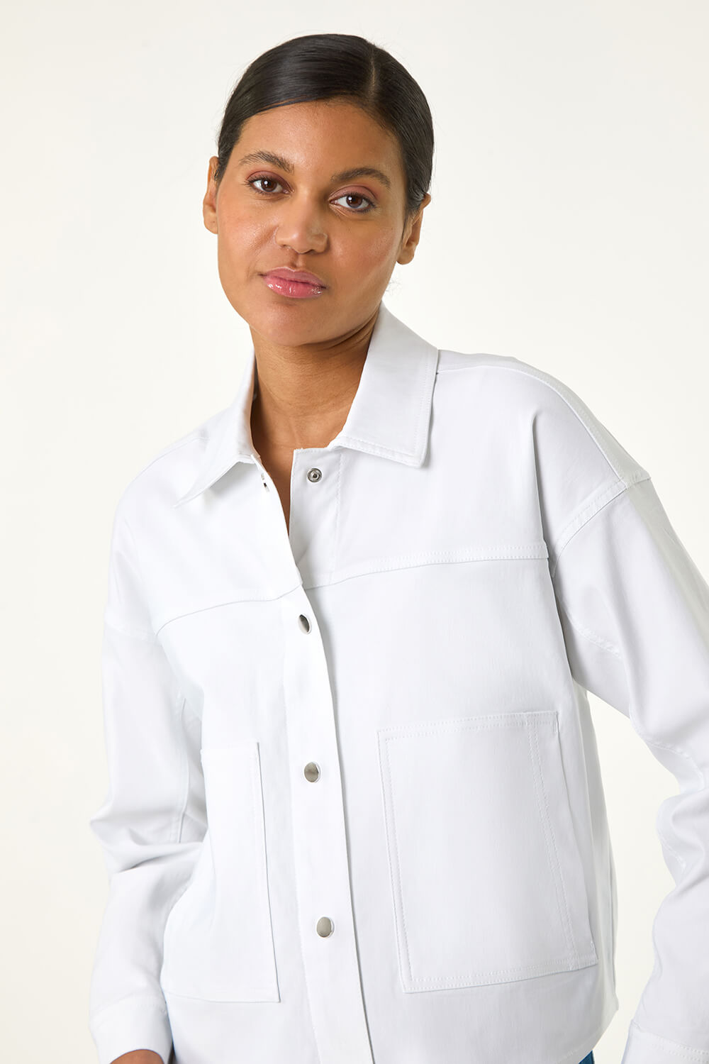 White Patch Pocket Jacket, Image 5 of 5
