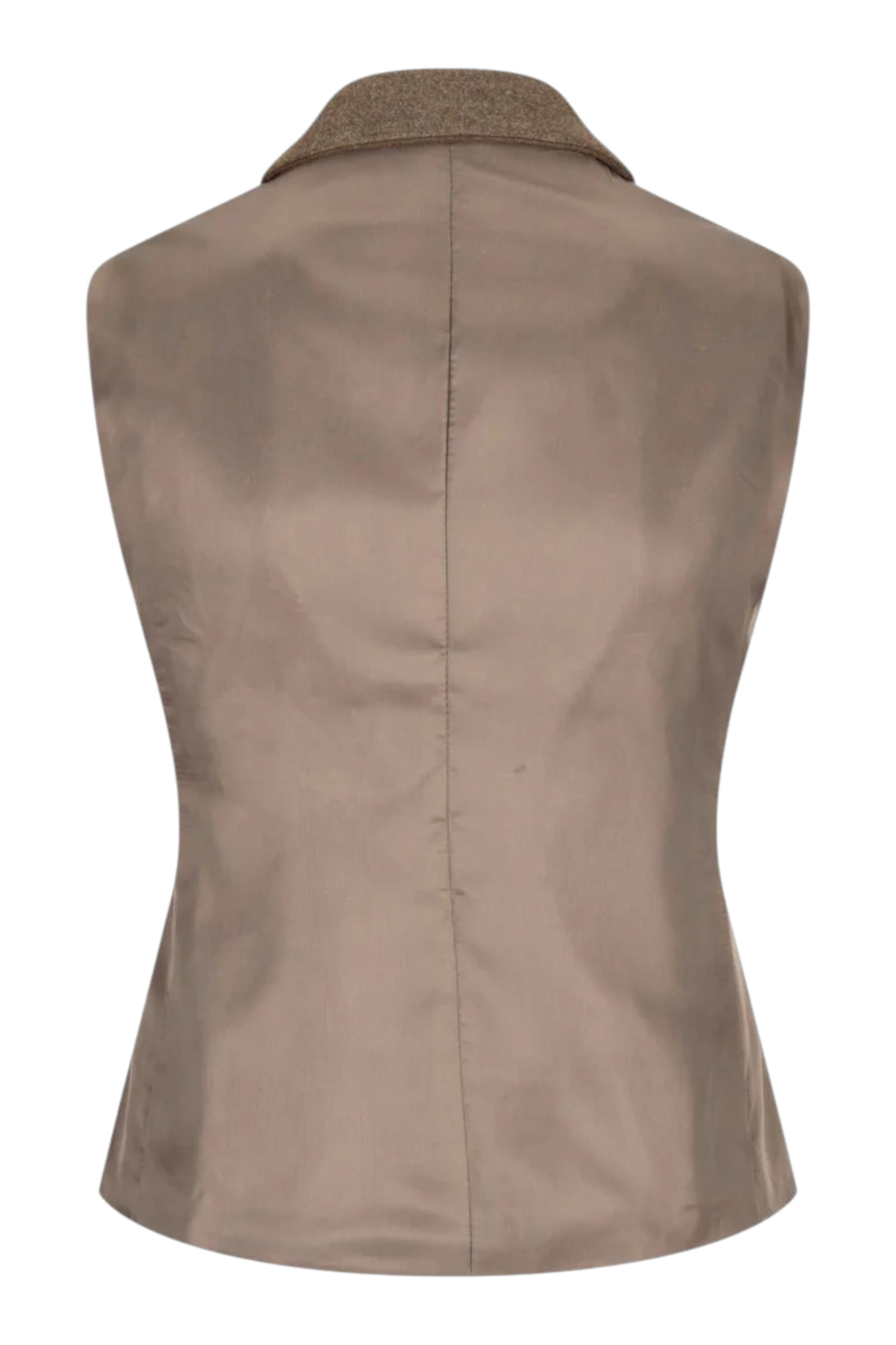 Brown Infinity Leather Brown Tweed 1920s Herringbone Light Brown Waistcoat, Image 5 of 5