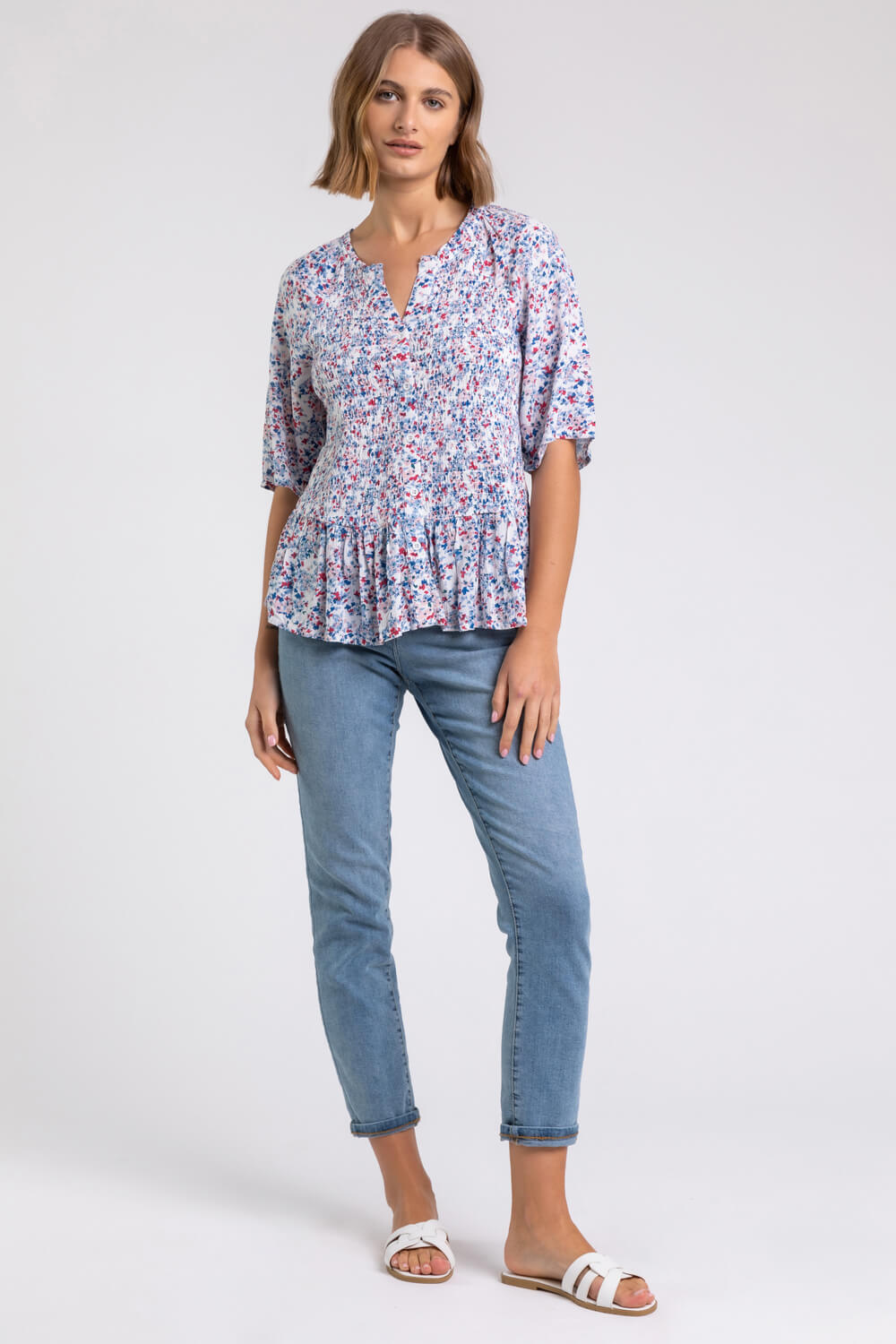 stanza ruffle hem top madewell