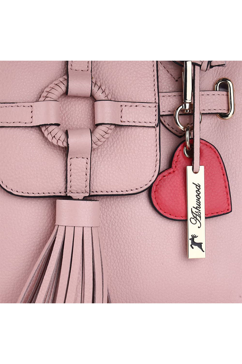Light Pink 'Vera' Real Leather Tote Bag, Image 2 of 5