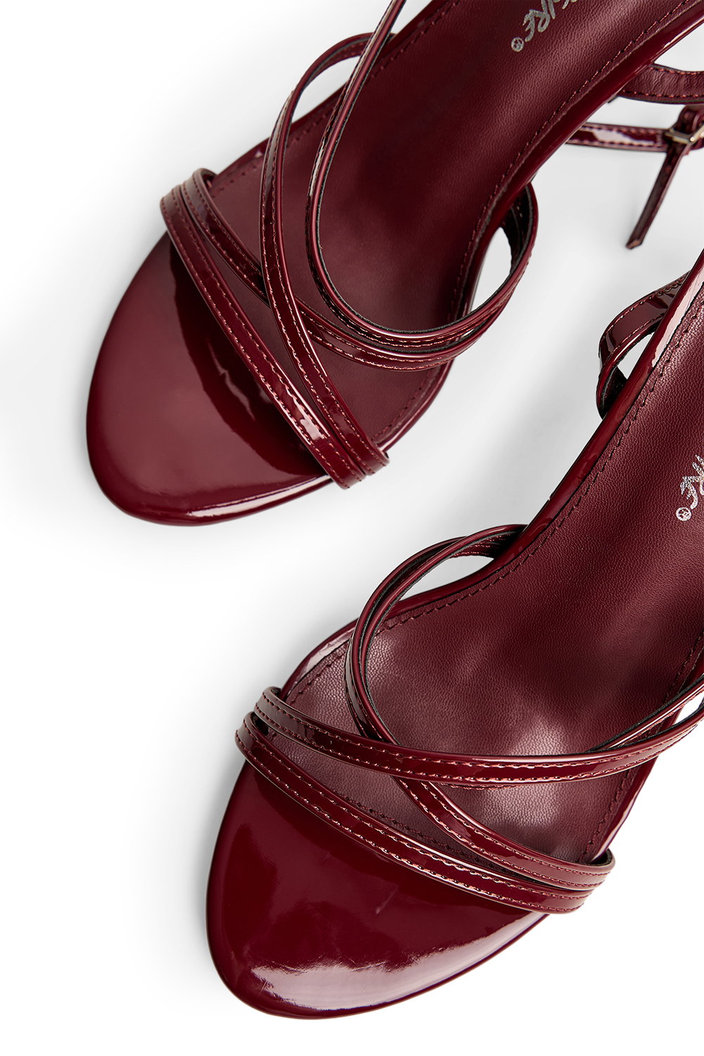Burgundy Free Spirit Wide Fit Burgundy Mid Heels, Image 4 of 4