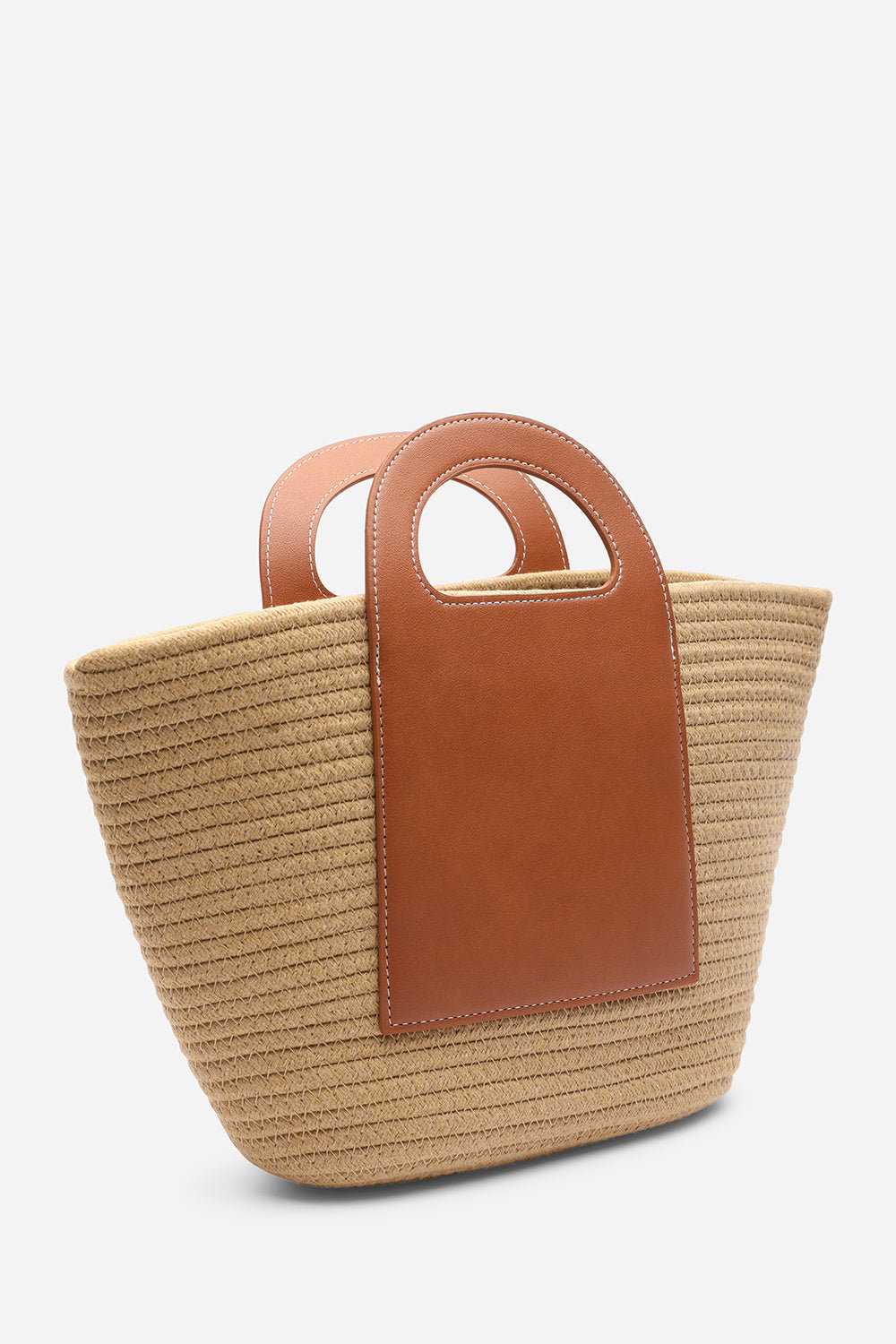 Natural Where's That From Natural Terra Raffia Basket Bag, Image 2 of 4